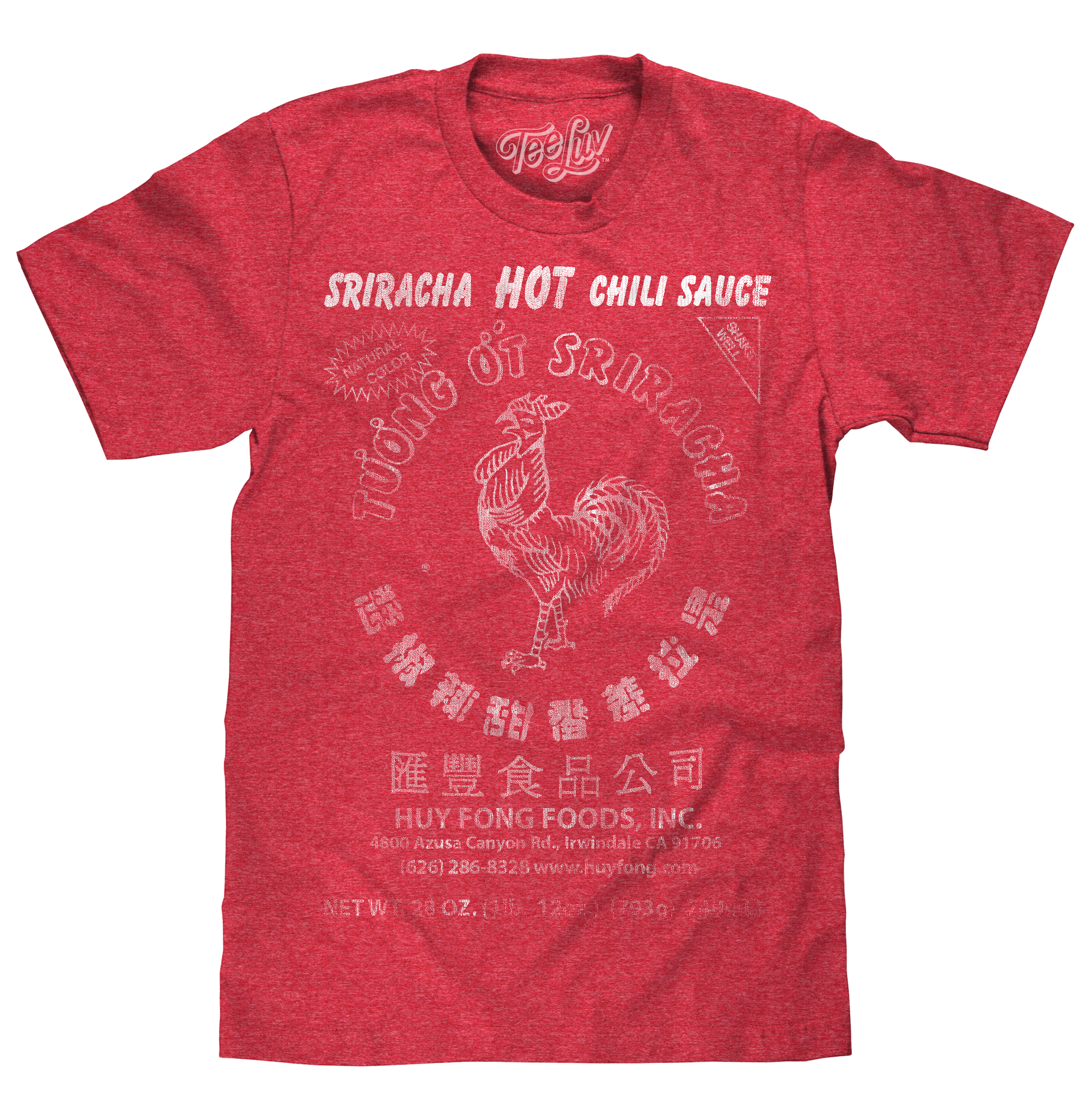 Sriracha Label T-Shirt - Red