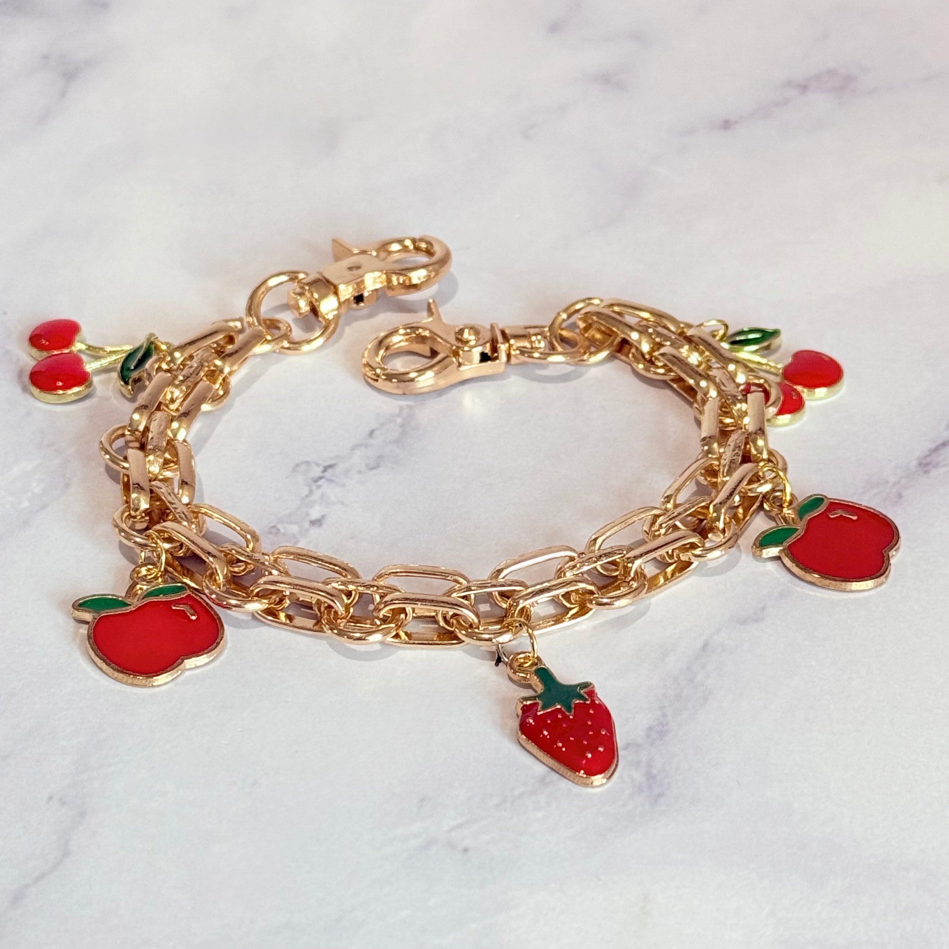 Red &amp;amp; Fruity Deluxe Tumbler Charm Necklace