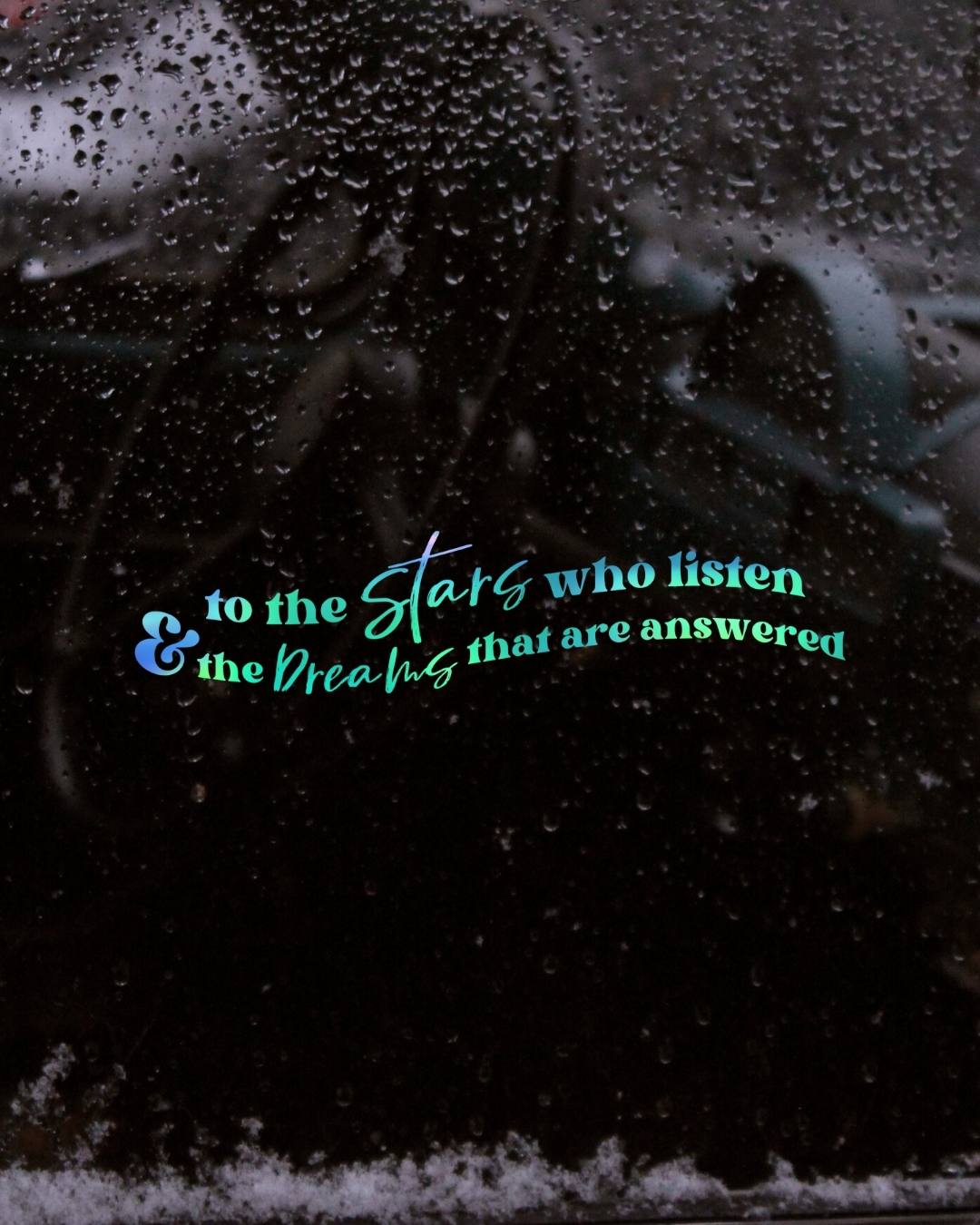 To the Stars Who Listen Vinyl Decal