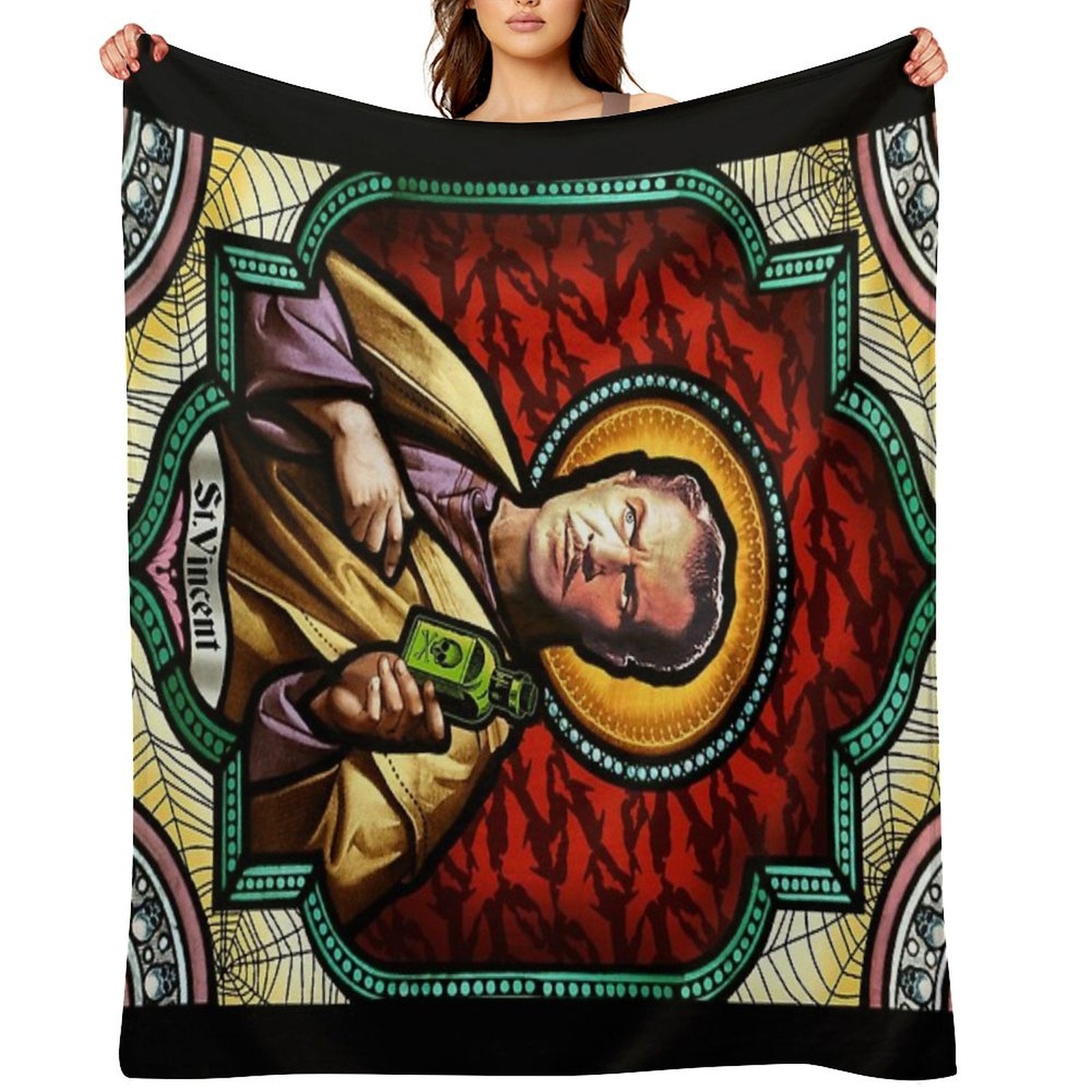 St. Vincent Price Throw Blanket