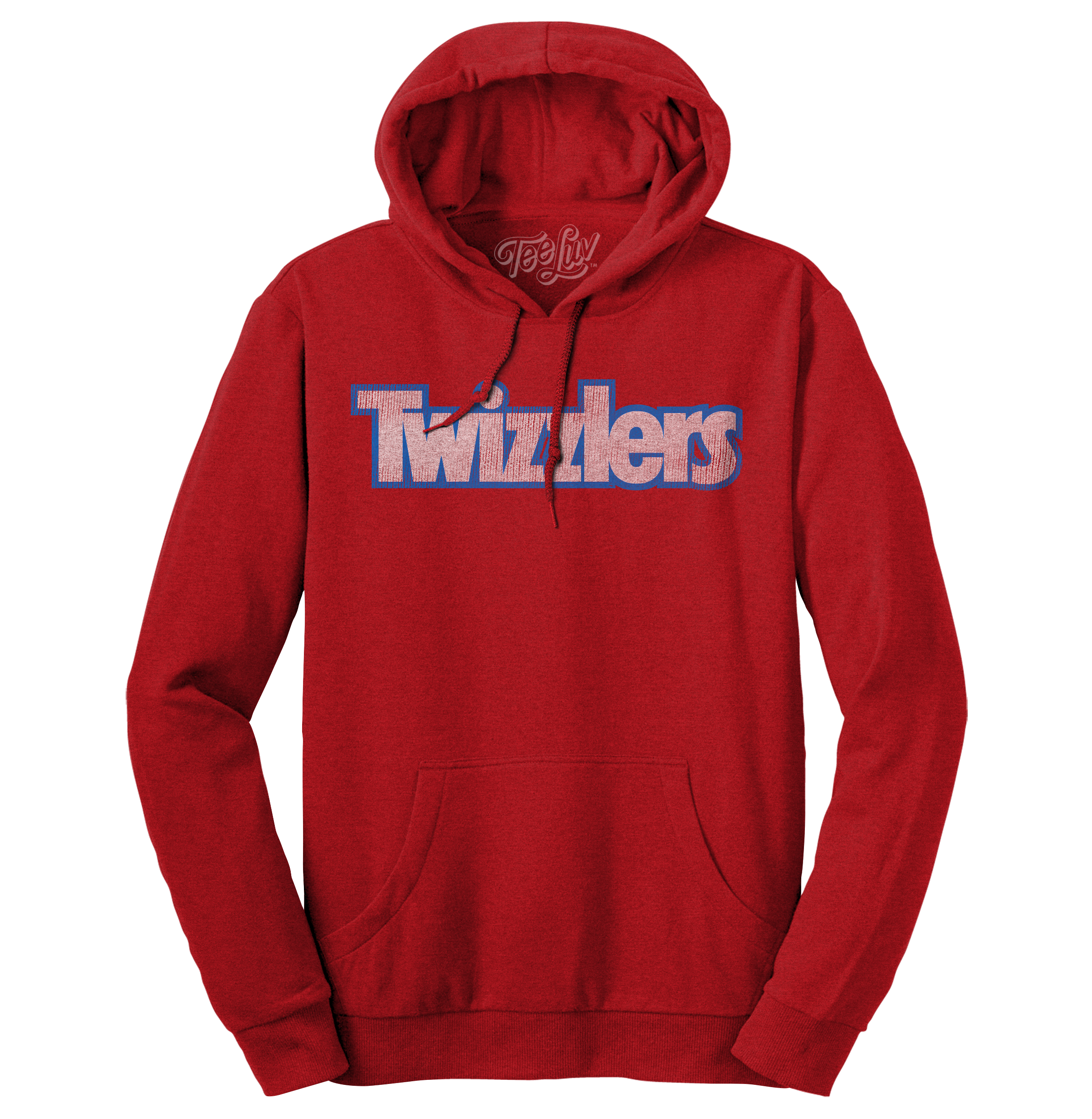 Faded Twizzlers Candy Logo Hooded Sweatshirt - Red