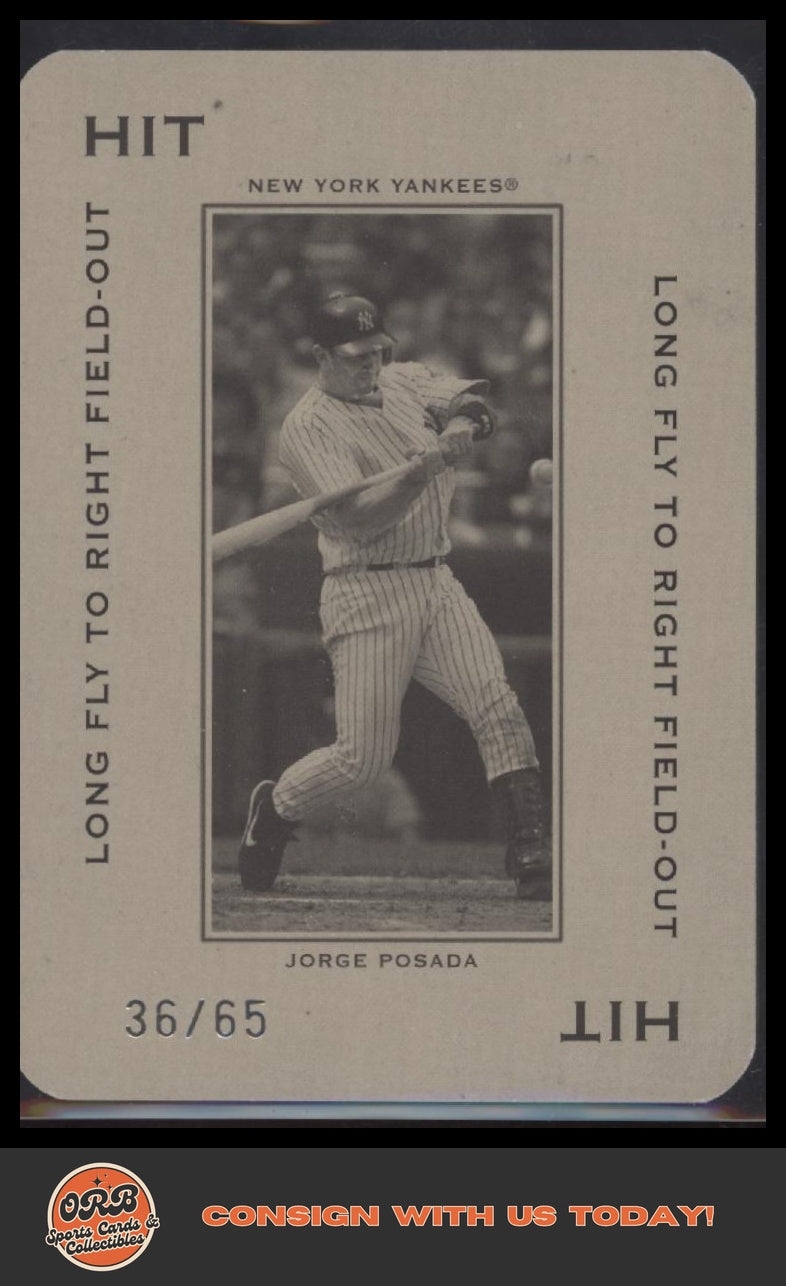 Jorge Posada 2005 Donruss Throwback Threads Polo Grounds 65 HIT Long 3 #/65