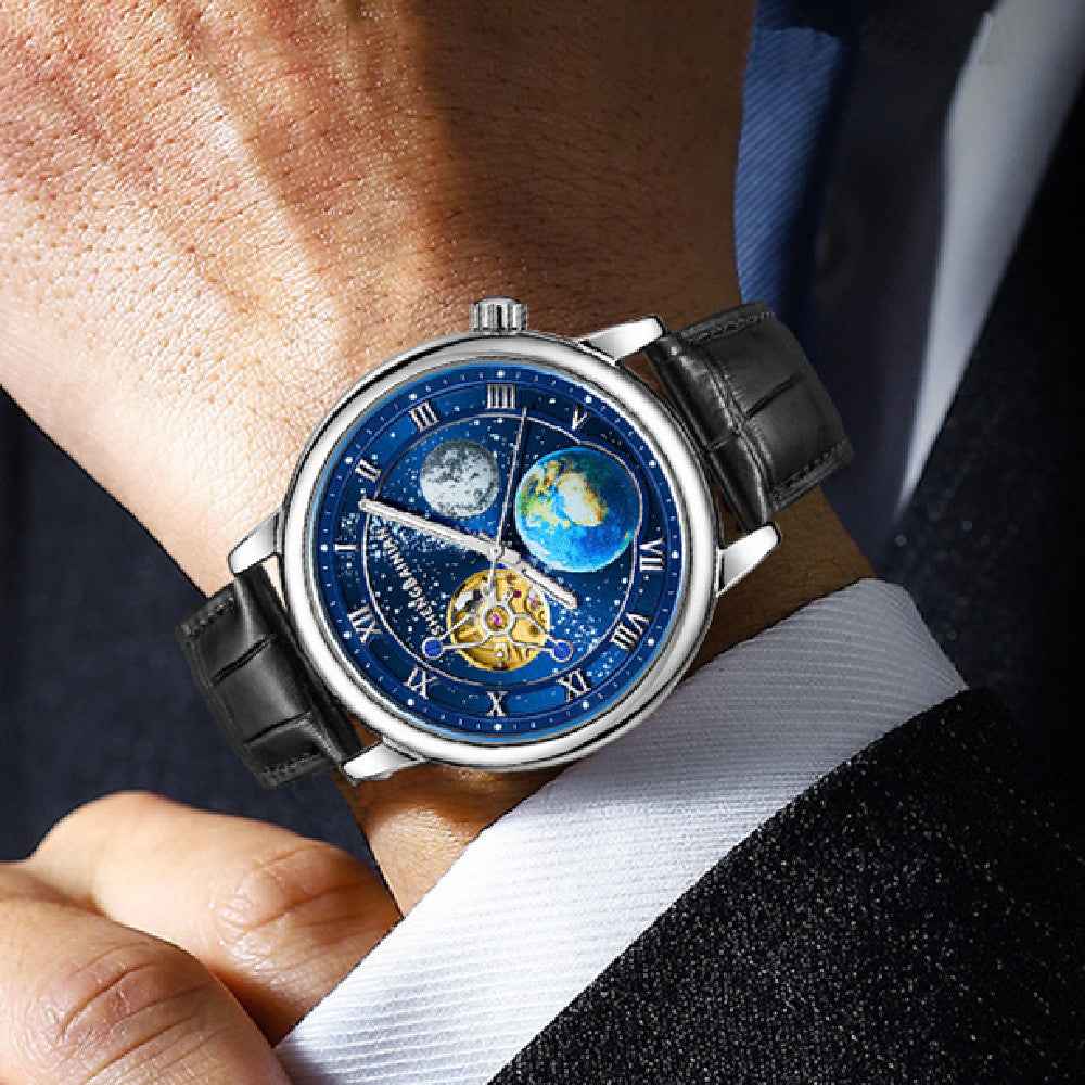 Luminous Men&amp;#39;s Watch Earth Starry for Men