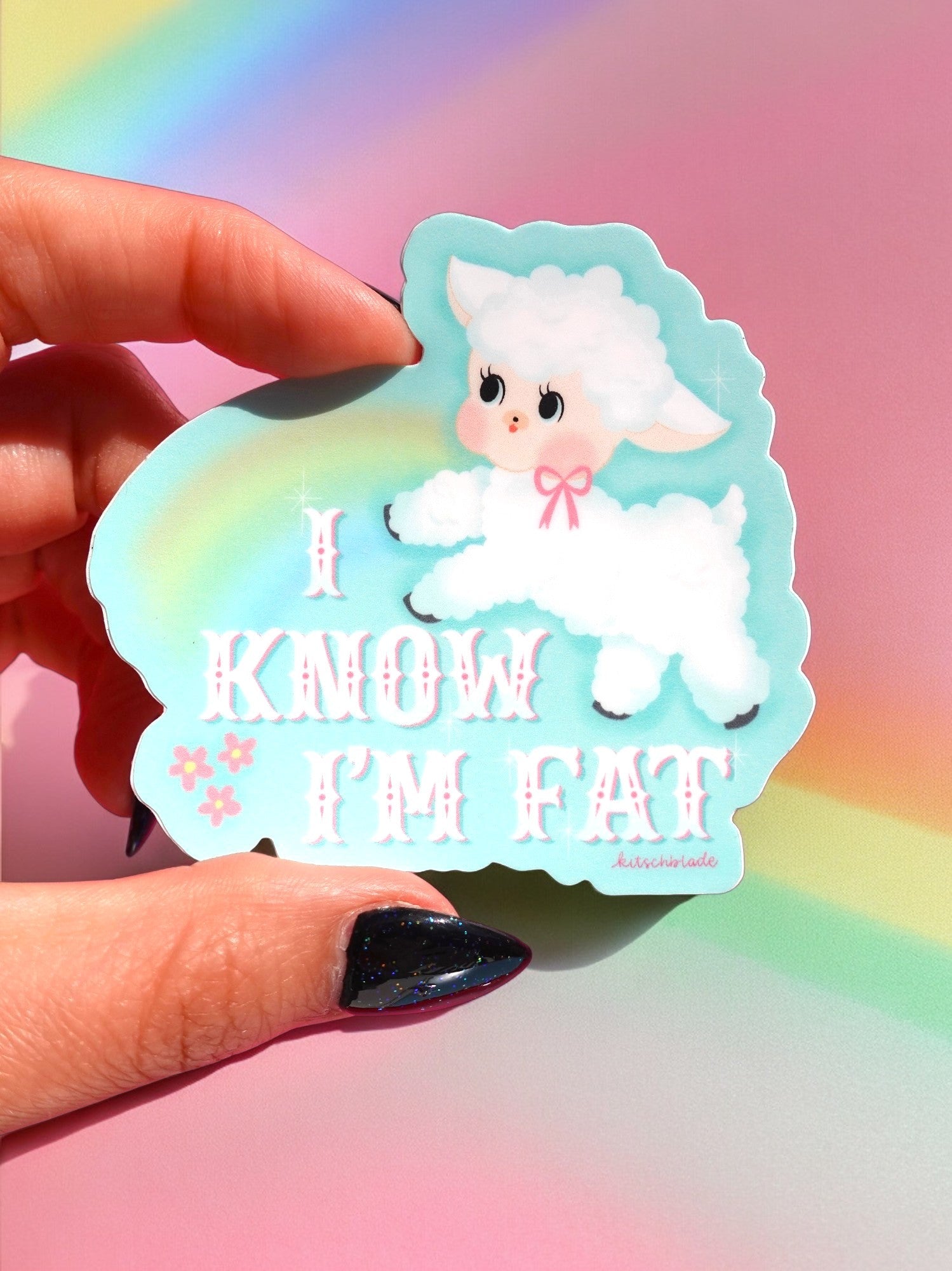 I Know I&amp;#39;m Fat Sticker