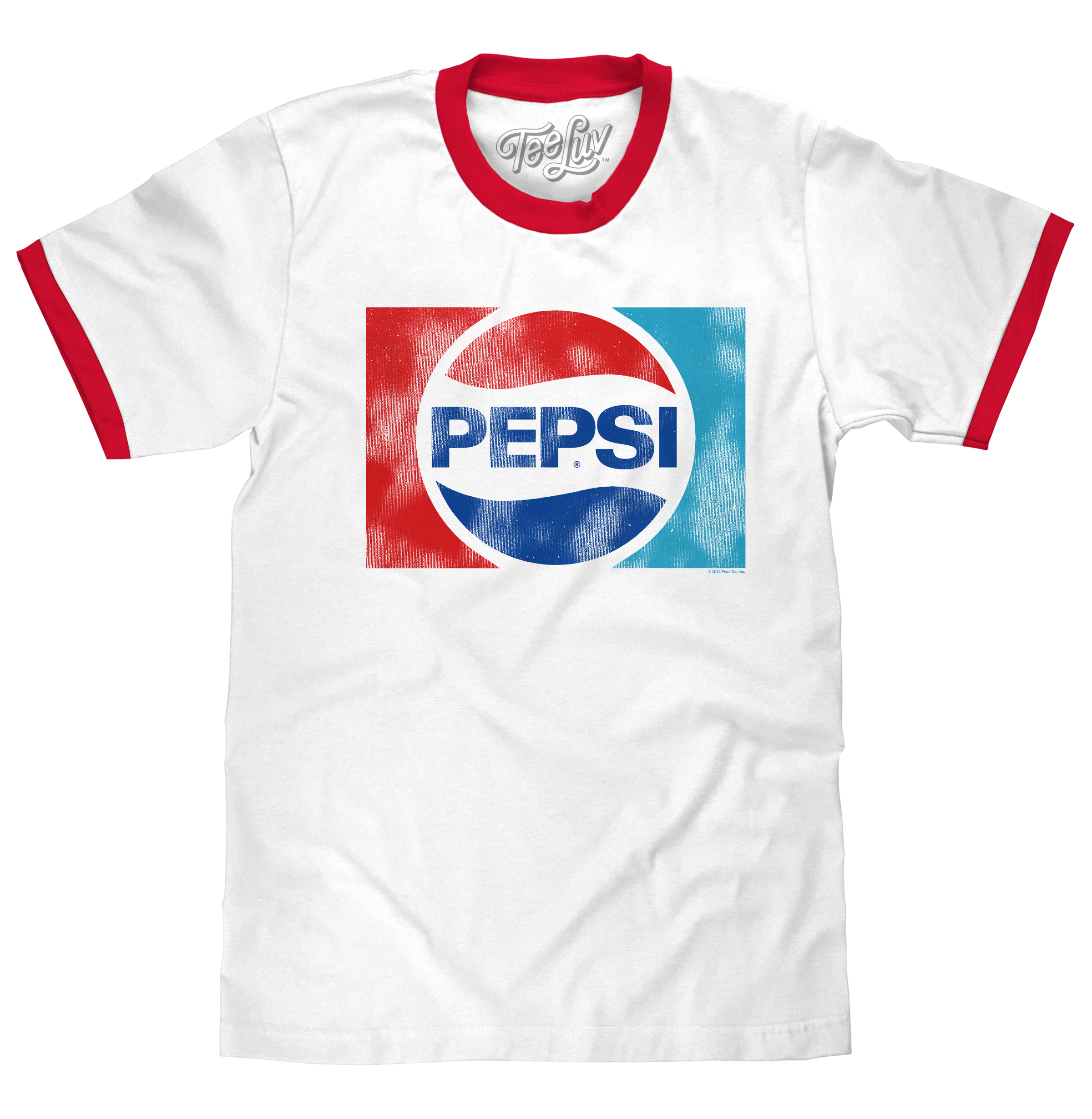Pepsi Ringer T-Shirt - White and Red