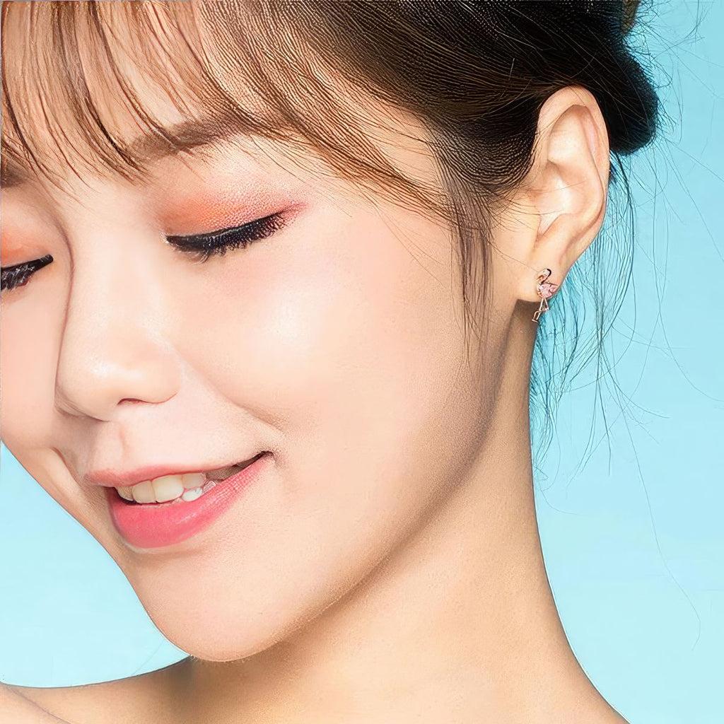 Sterling Silver Flamingo Earrings