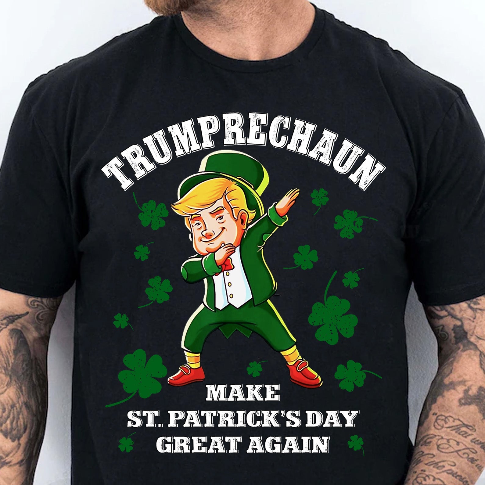 Make St Patricks Day Great Again Shirt Trump Leprechaun T-Shirt, Funny Trump St Patrick&amp;#39;s Day Shirt, Irish Shirt 681841- GOP