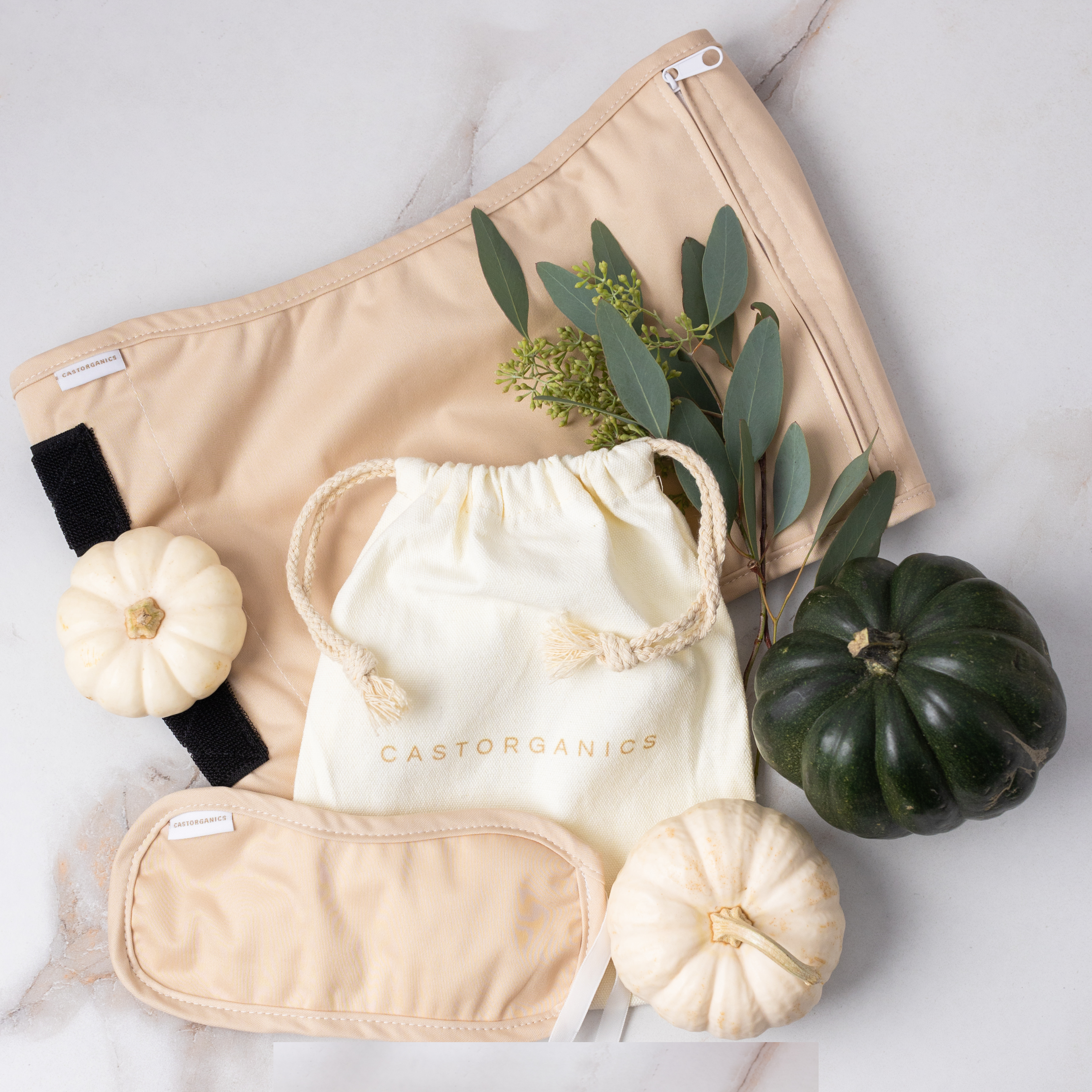 Organic Cotton Castor Oil Packs (Belly &amp;amp; Neck Pad)