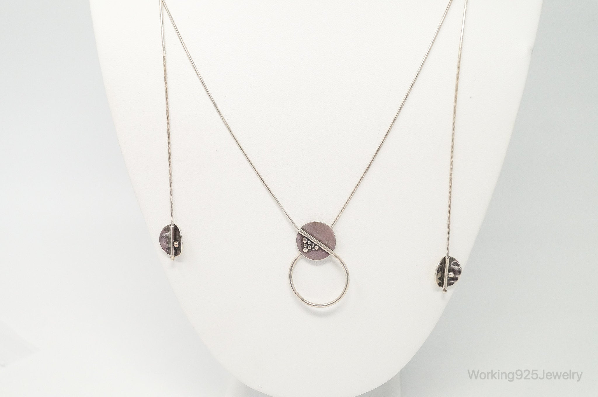 Designer Studio Q Bolera Collection Sterling Silver Adjustable Necklace