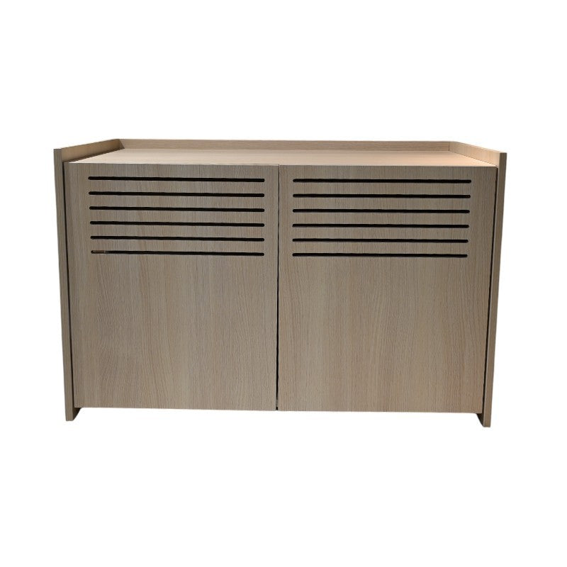 Modern Wooden Cat House with Scratching Pad , Cat Litter Box Enclosure, Spacious Hidden Cat Litter Box -33.46&amp;#39; x 21.06&amp;#39; x 21&amp;#39; , 45.87 lbs