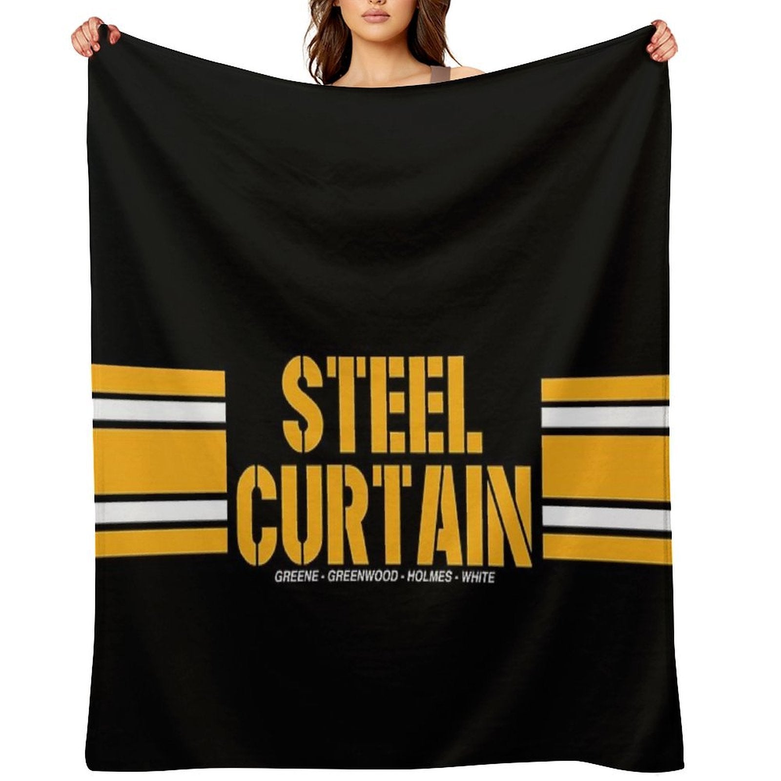 STEEL CURTAIN Throw Blanket