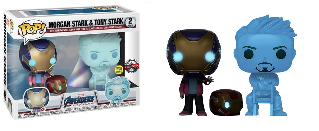 MORGAN STARK &amp;amp; TONY STARK (GLOW IN THE DARK, ENDGAME) 2-PK - SPECIAL EDITION EXCLUSIVE