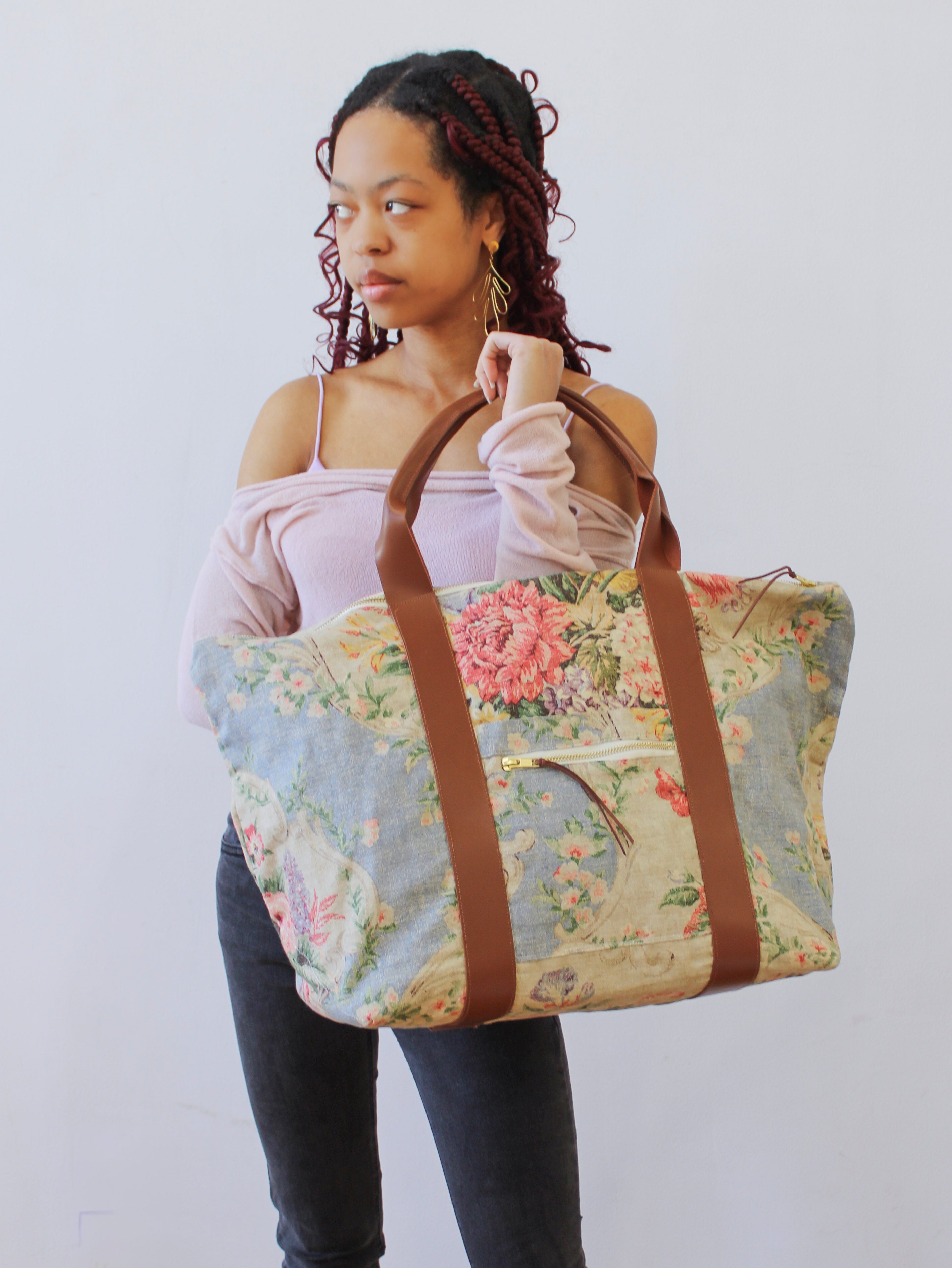 Francesca&amp;#39;s Roses Carry On Travel Bag