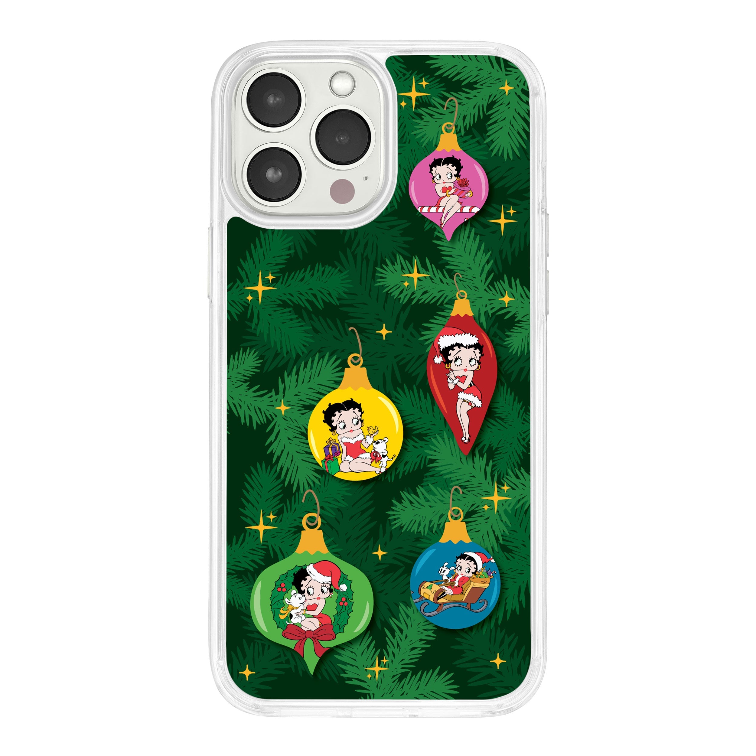 Betty Boop Happy Holidays HD Apple iPhone 12 Series Mag-Safe Phone Case