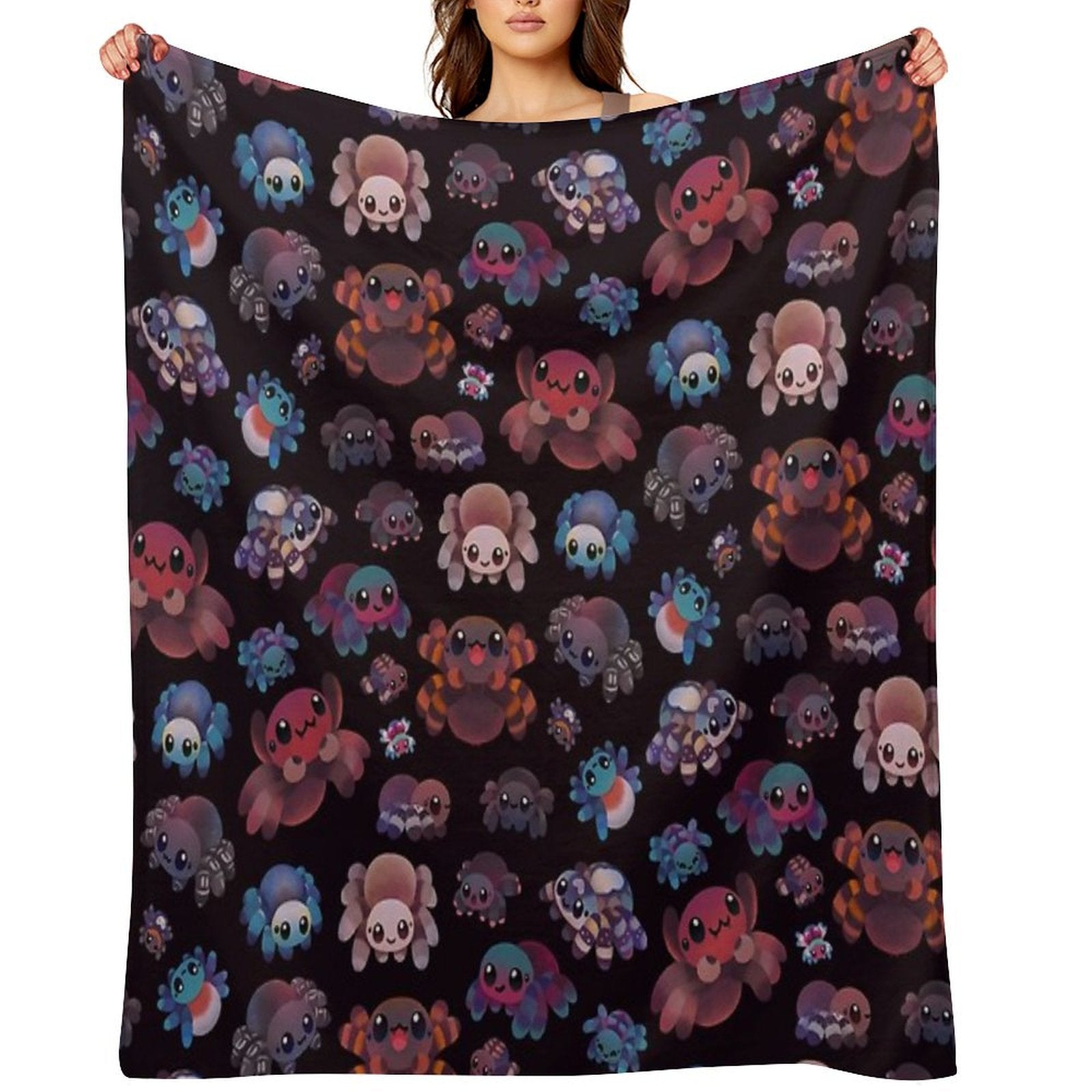 Tarantulas - Dark Throw Blanket