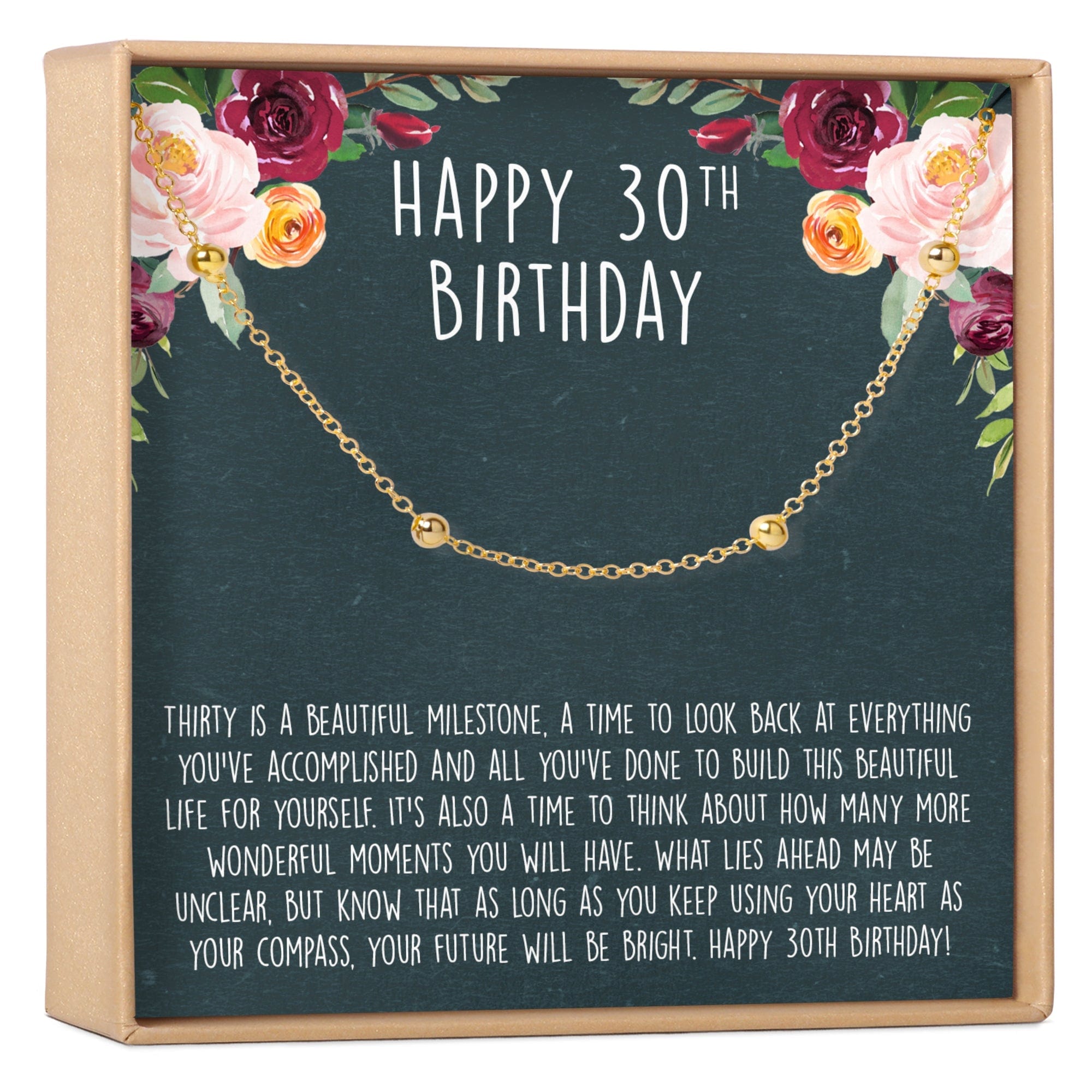 30th Birthday Dot Bracelet