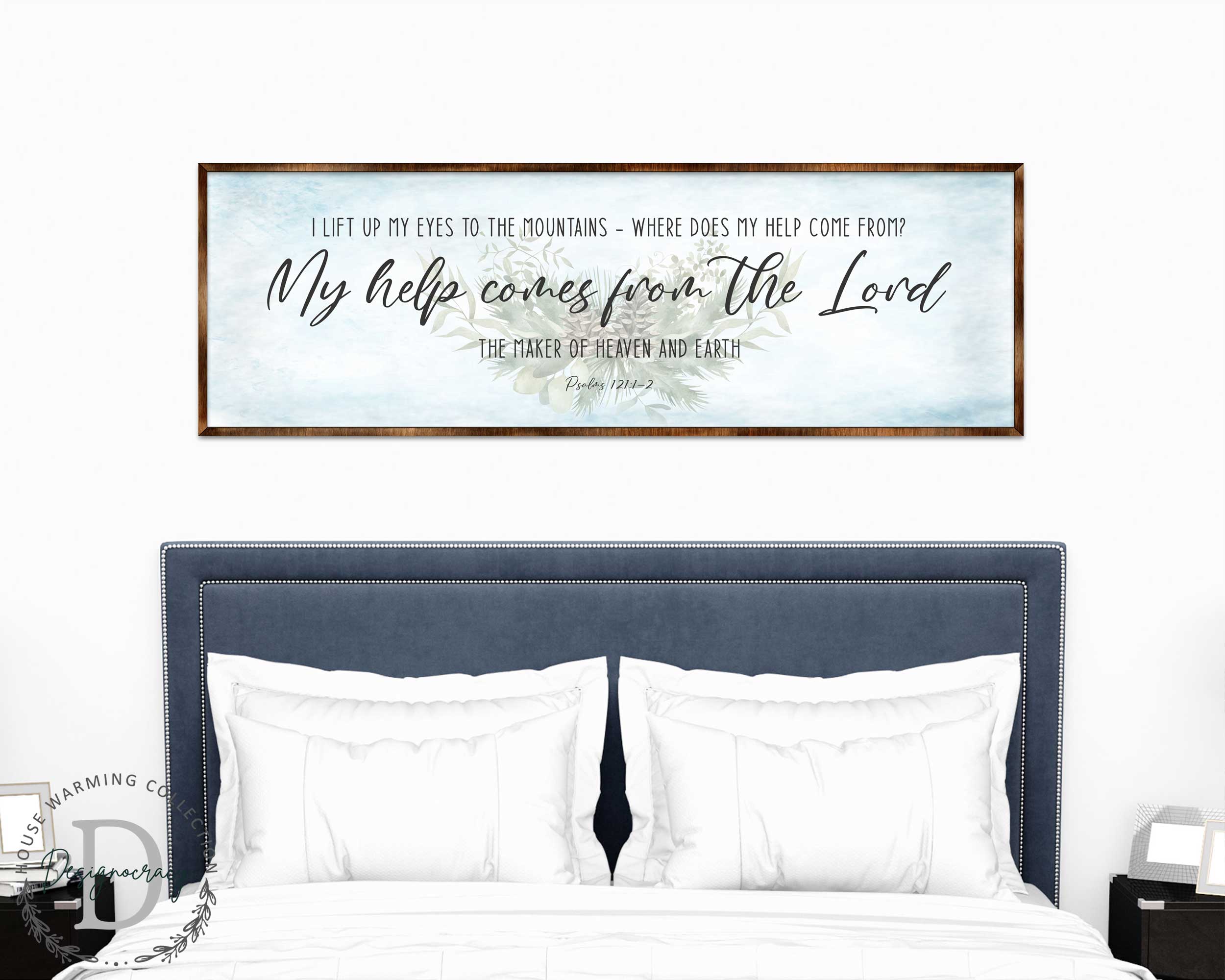 My Help Comes From the Lord - PSALM 121 - Bible Art - Wooden Wall Art - Bible Quotes - Wall Hanging - 310315