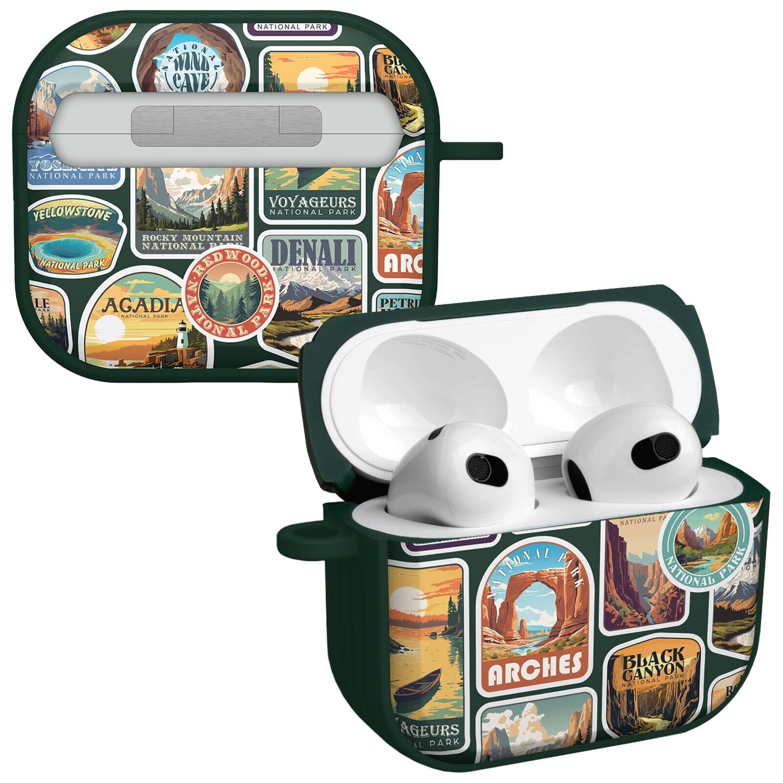 National Parks Stickers HDX Apple Airpods Gen 3 Case Cover