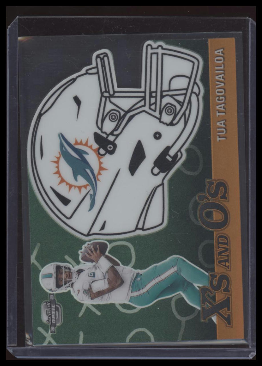 Tua Tagovailoa 2023 Panini Contenders Optic #XO-6 X&amp;#39;s and O&amp;#39;s Orange #/50