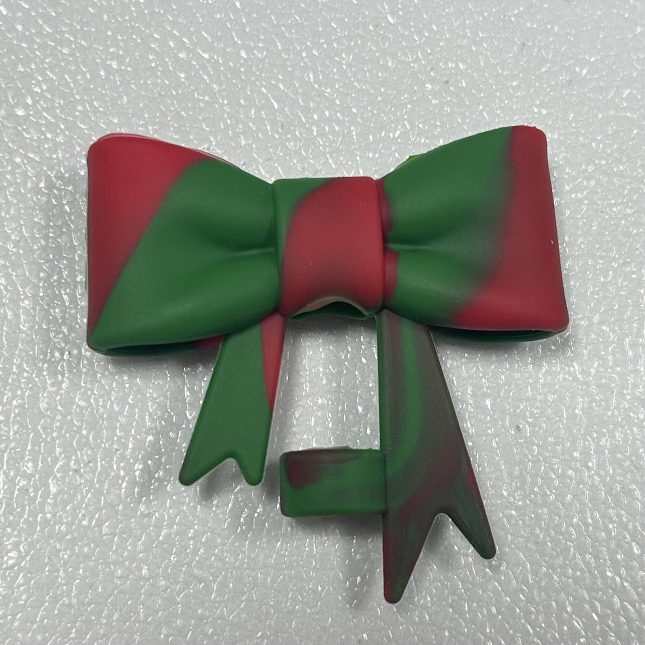 10MM ChristmasMix Silicone Bow Strawtopper