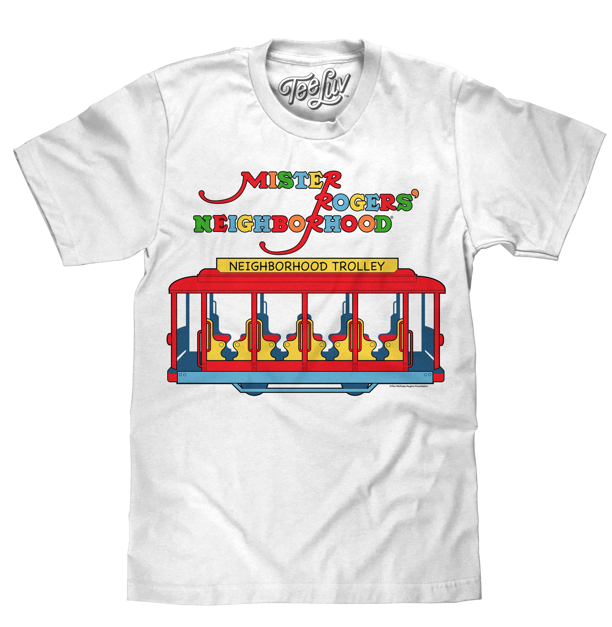 Mister Rogers&amp;#39; Neighborhood Trolley Logo T-Shirt - White