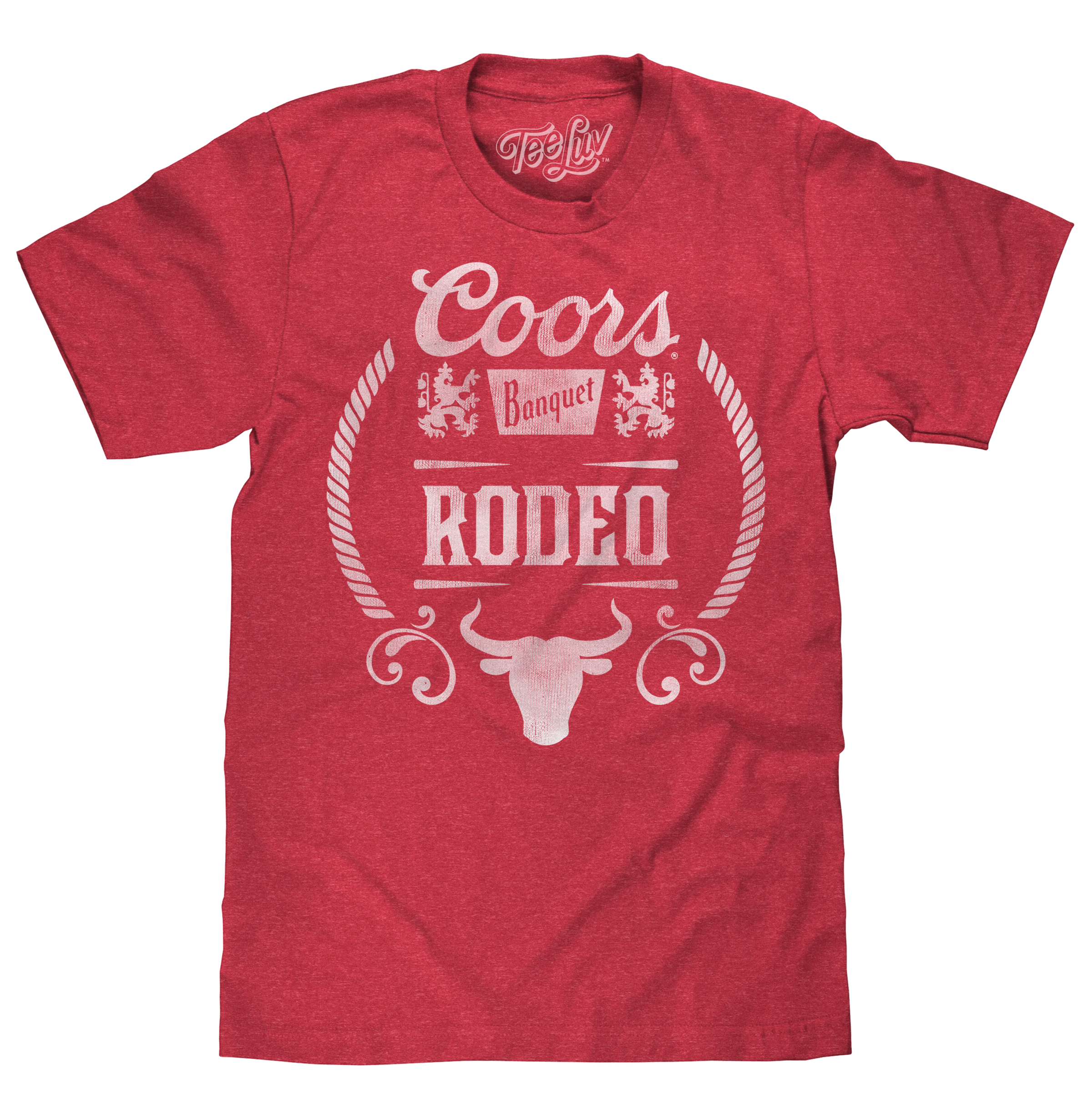 Coors Banquet Rodeo Bull Logo T-Shirt - Red