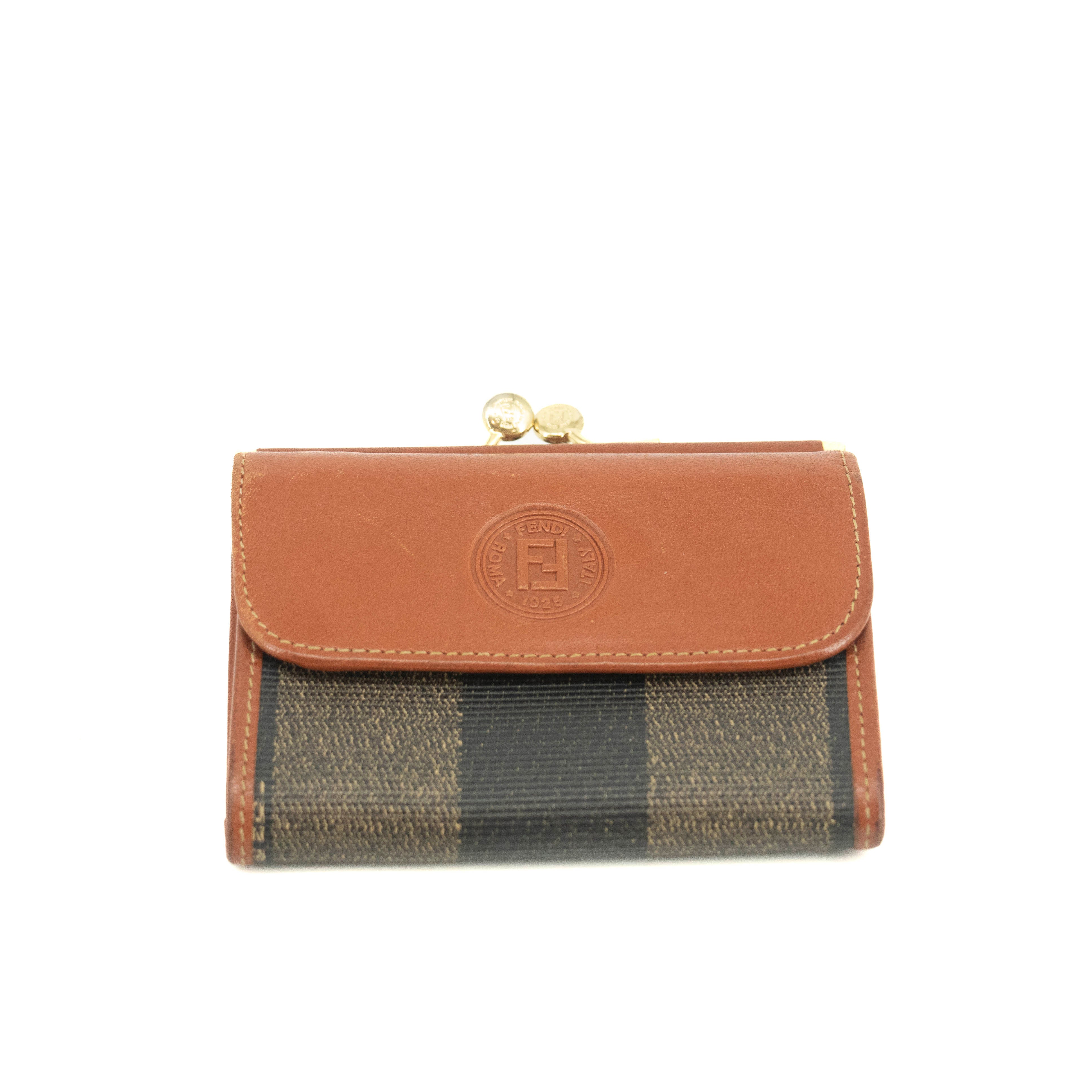 Fendi Coated Canvas Compact Wallet #73 #3353