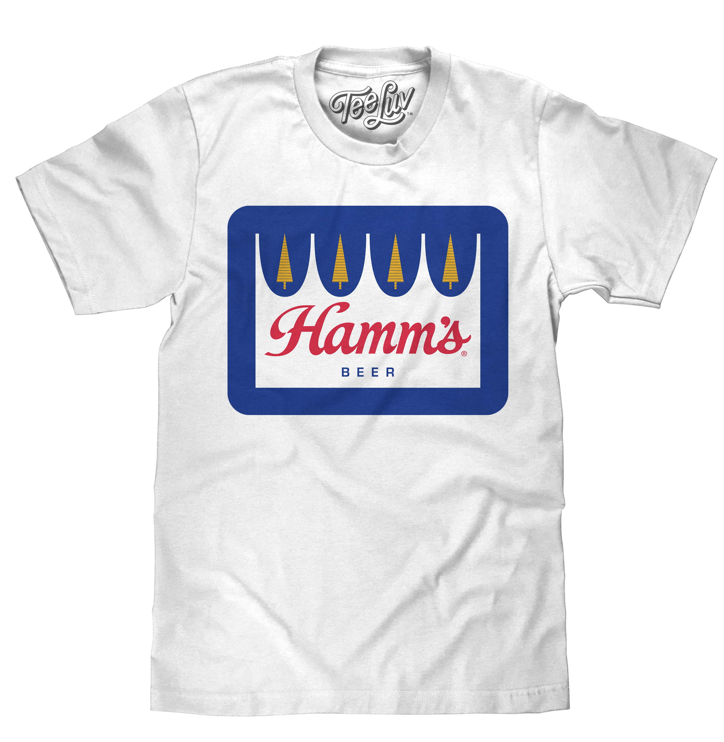 Hamm&amp;#39;s Crown Color Logo T-Shirt - White