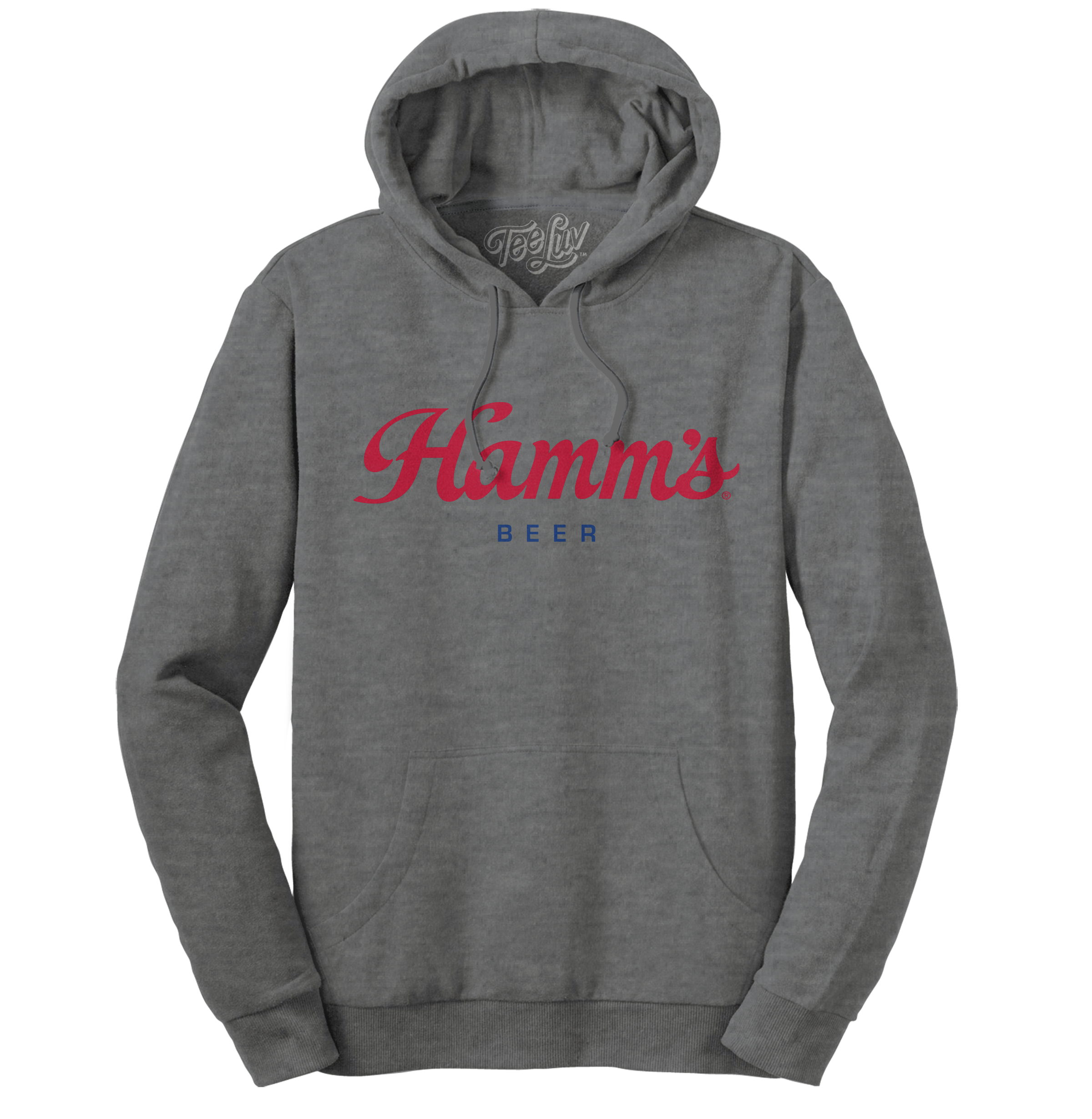 Hamm&amp;#39;s Beer Logo Hooded Sweatshirt - Oxford Gray
