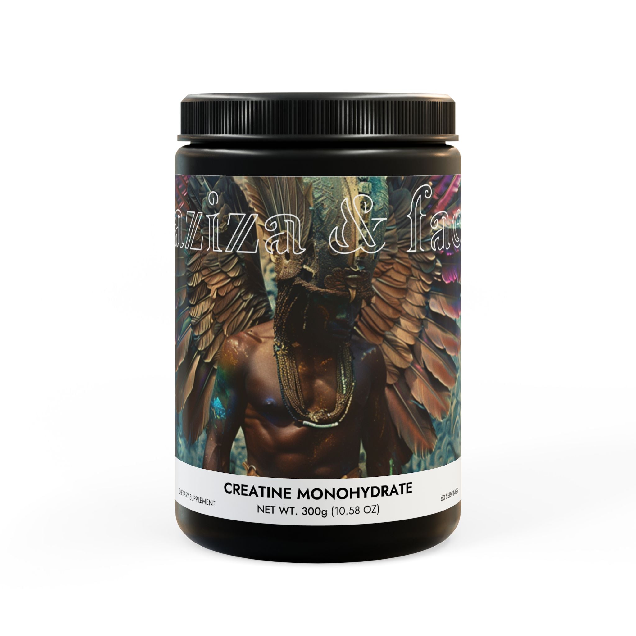 Creatine Monohydrate Supplement (300g, 10.58oz) by Aziza &amp;amp; Fae