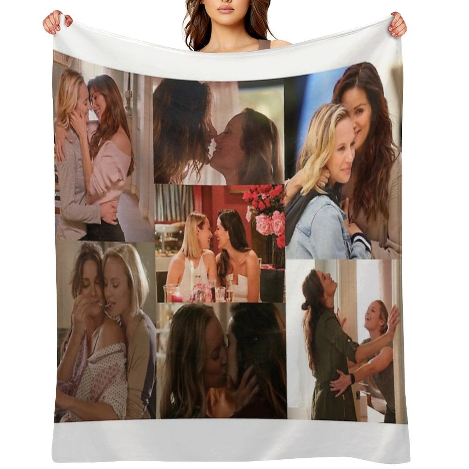 Marina Station 19 Large Collage Designed for Blankets Throw Blanket