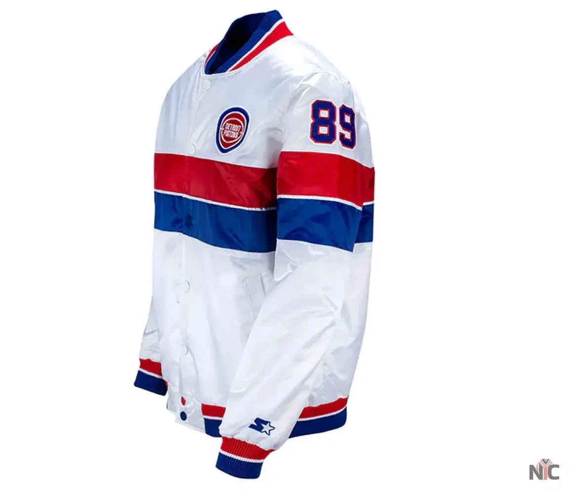 35th Anniversary Detroit Pistons White Jacket