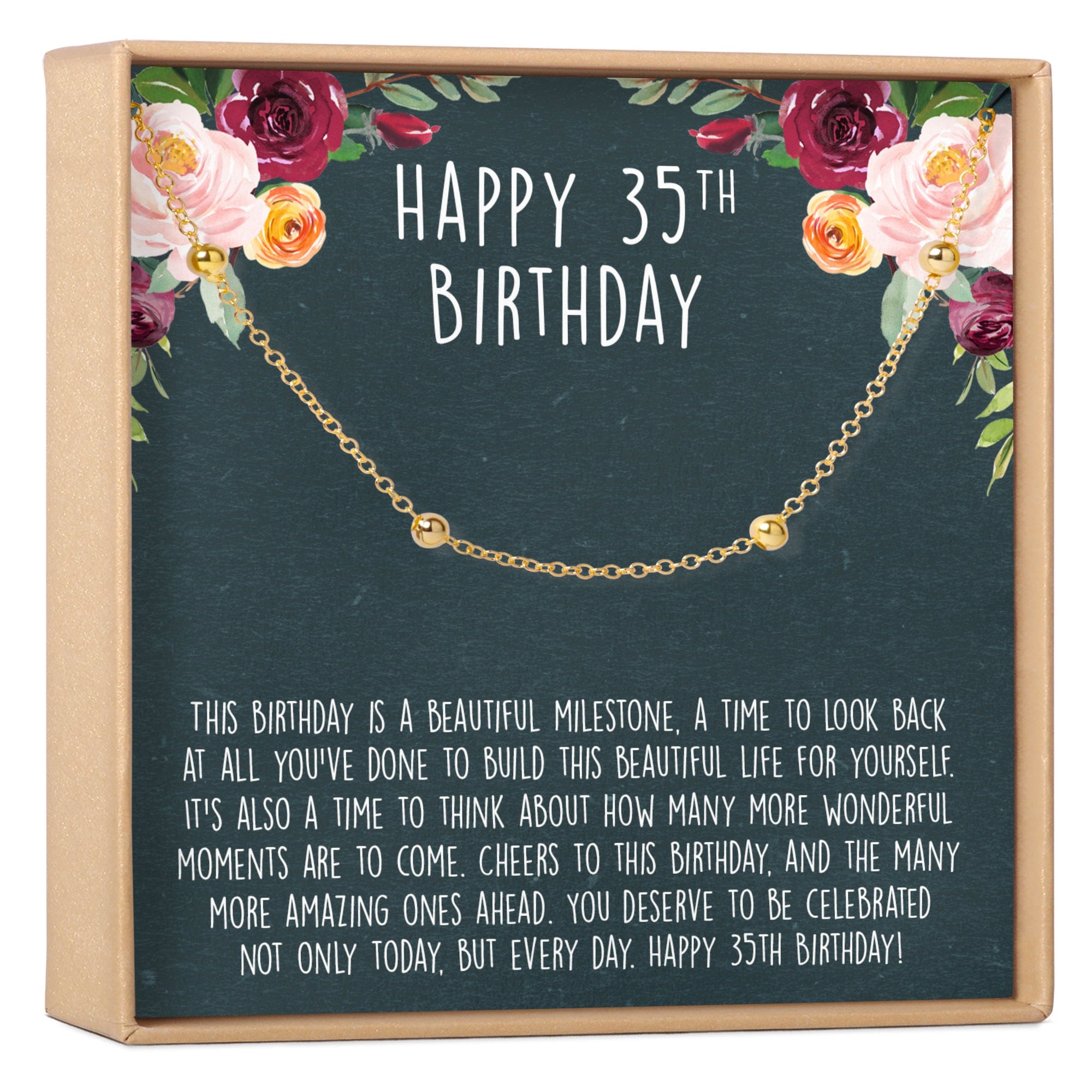 35th Birthday Dot Bracelet