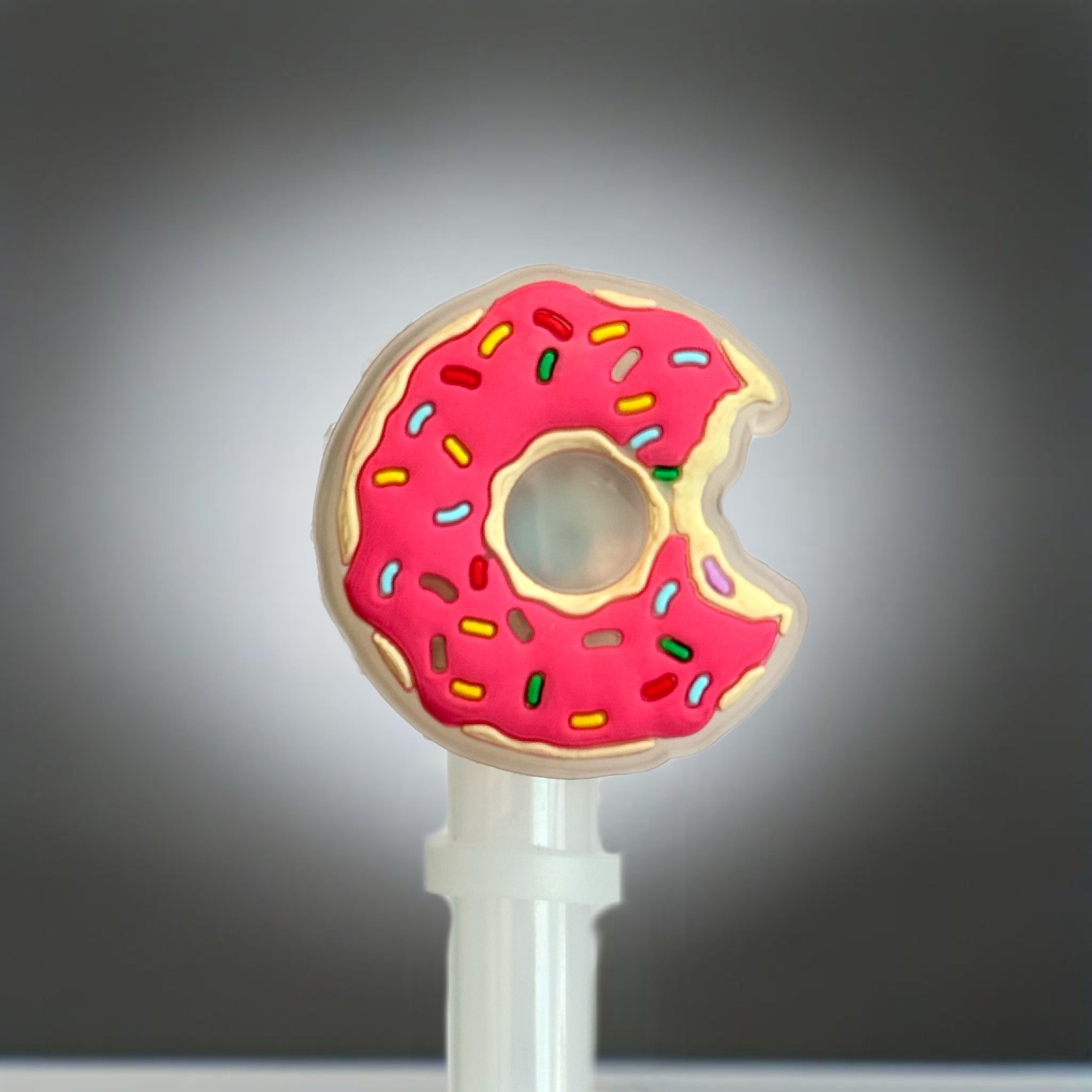 LED LIGHT UP DONUT STRAW TOPPER