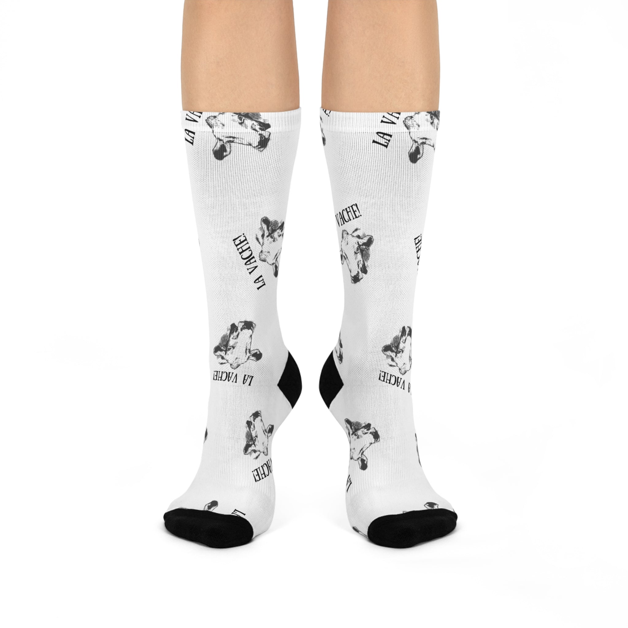 La vache cushioned crew Cow socks