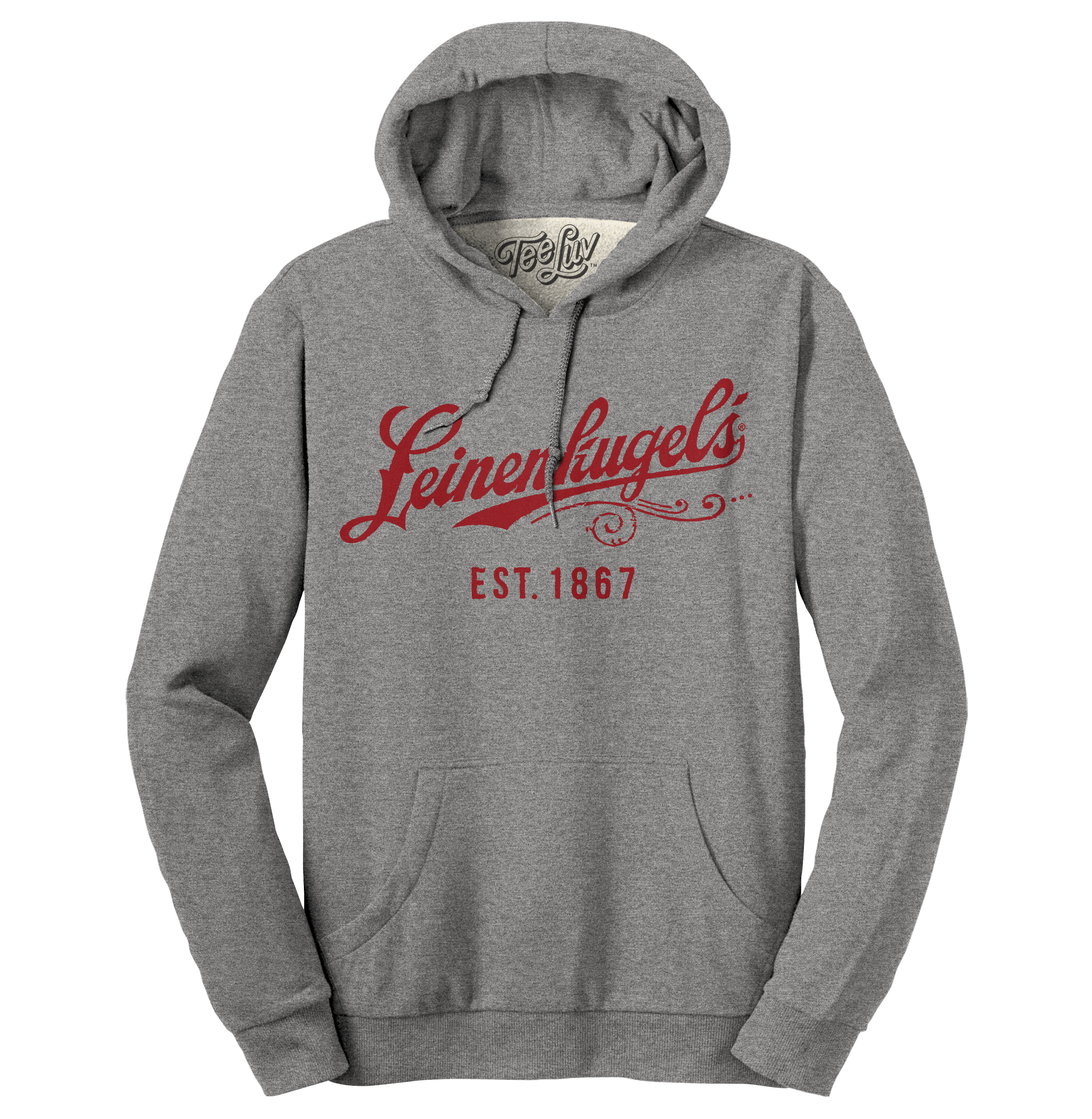 Leinenkugel&amp;#39;s Beer Logo Pullover Hooded Sweatshirt - Gray