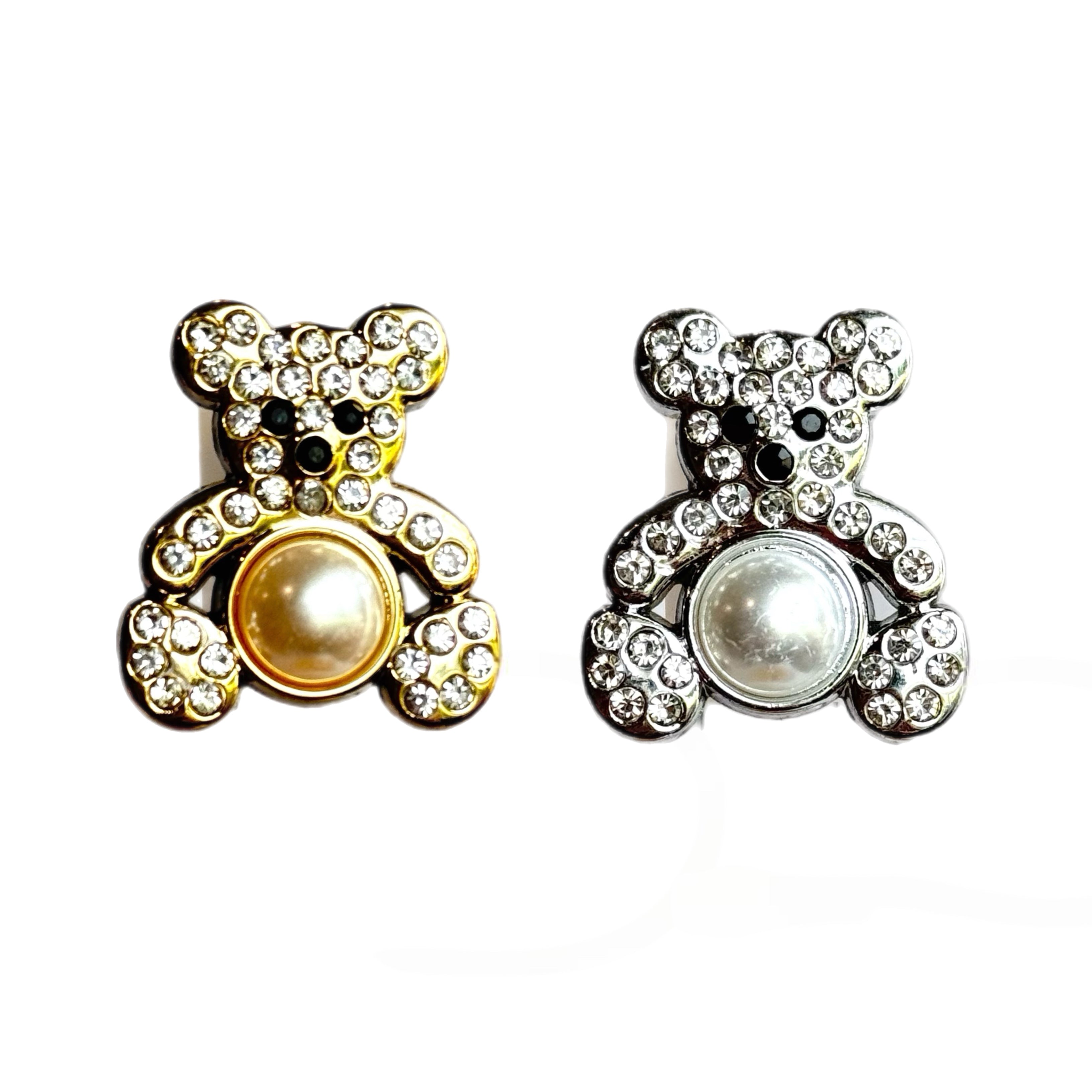 BLING BEAR STRAW TOPPERS