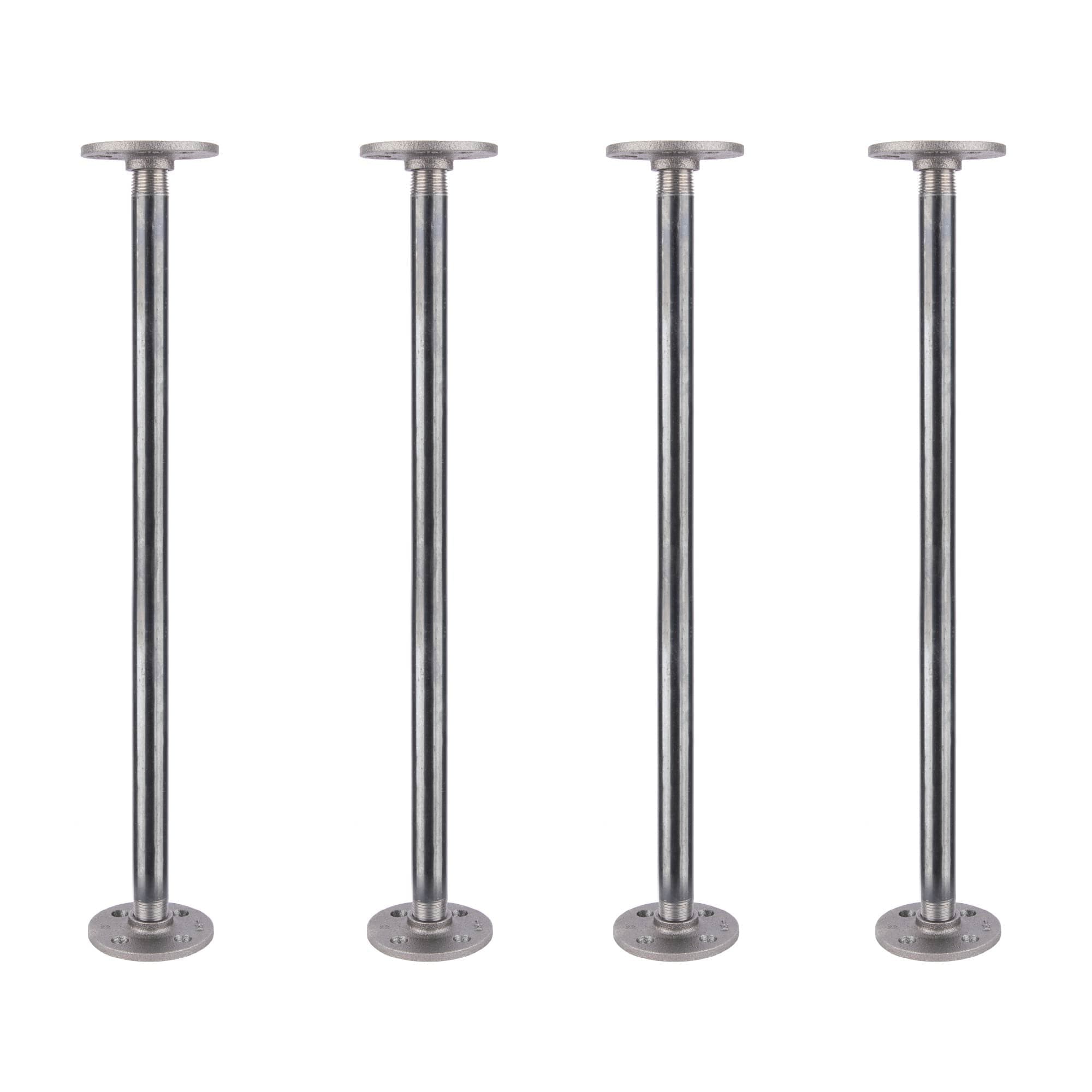 1/2 in. x 18 in. Round Flange Pipe Table Legs - 4 Pack