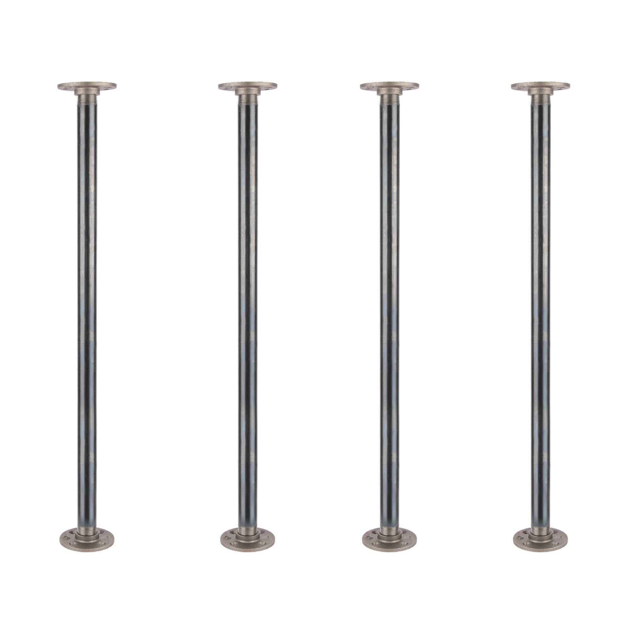 1 in. x 30 in. Round Flange Pipe Table Legs - 4 Pack