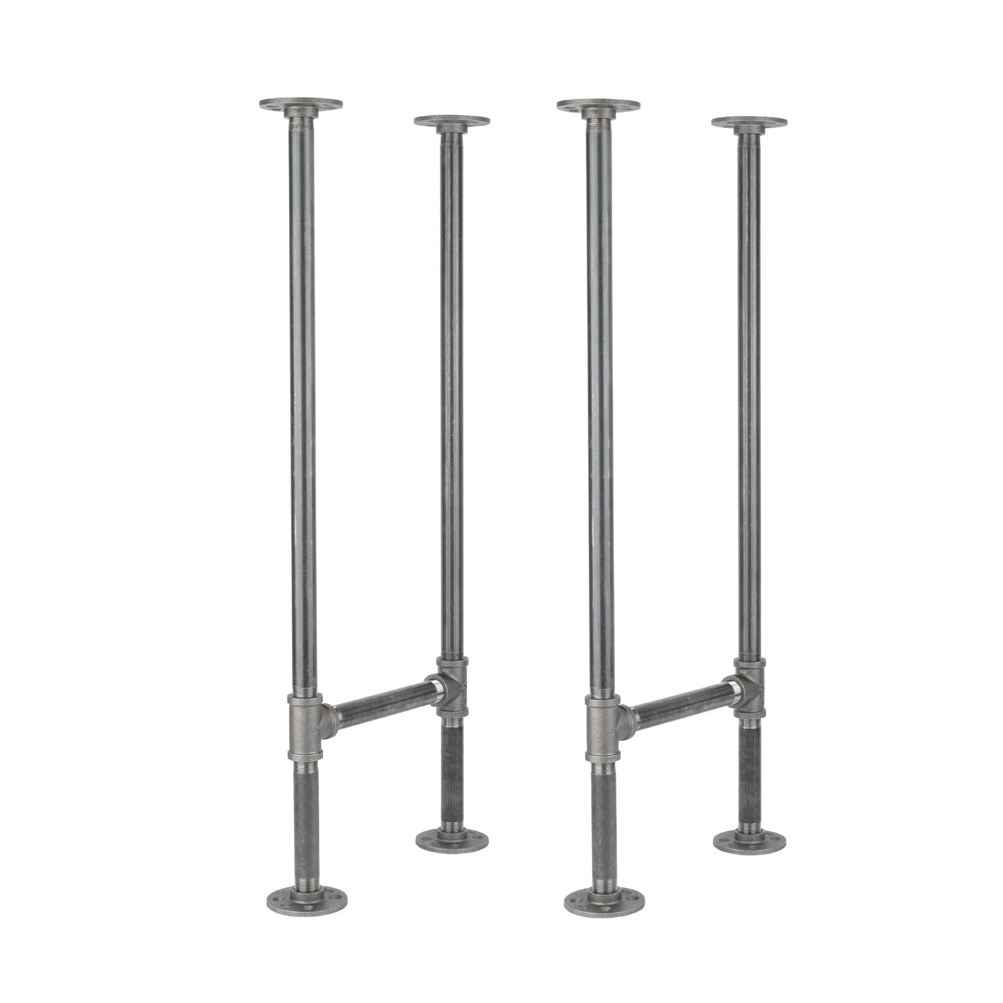 3/4 in. H Pipe Round Flange Console Table Legs-13.25 in. Wide
