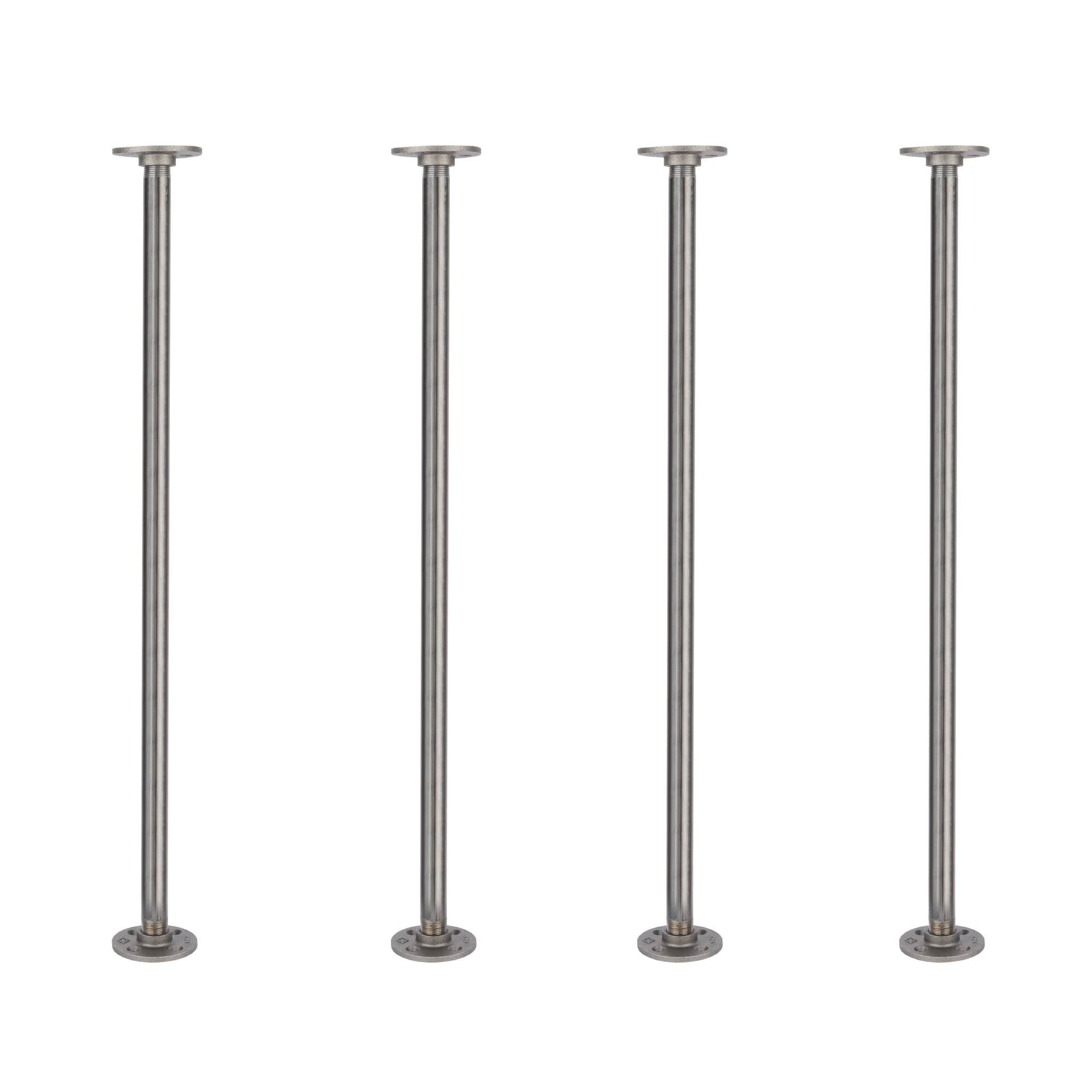 ¾ in. x 30 in. Round Flange Pipe Table Legs - 4 Pack