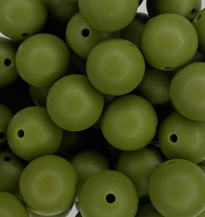 #137 ARMY GREEN 15MM SOLID (1ct)