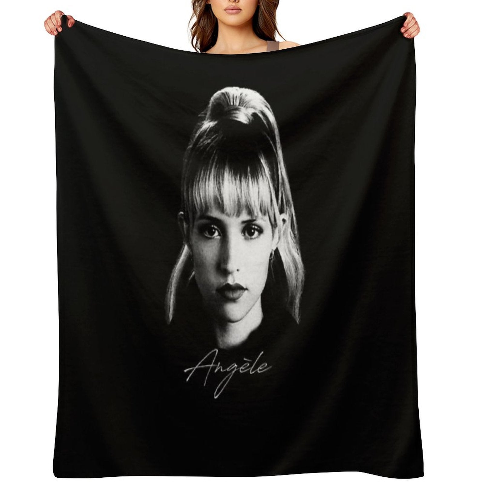 Angèle - Portrait Throw Blanket