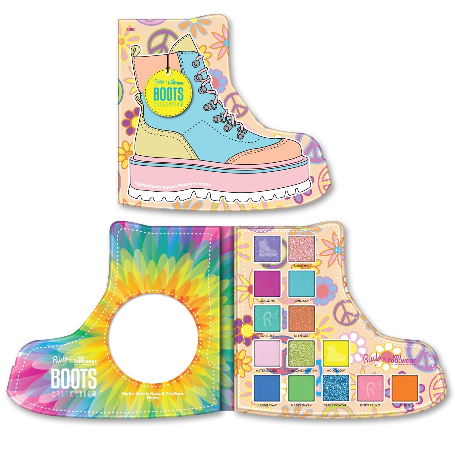 RUDE X KOI FOOTWEAR Boots Collection - Hydra Matrix Kawaii Platform Boots -  Hydra Matrix Kawaii Platform Boots