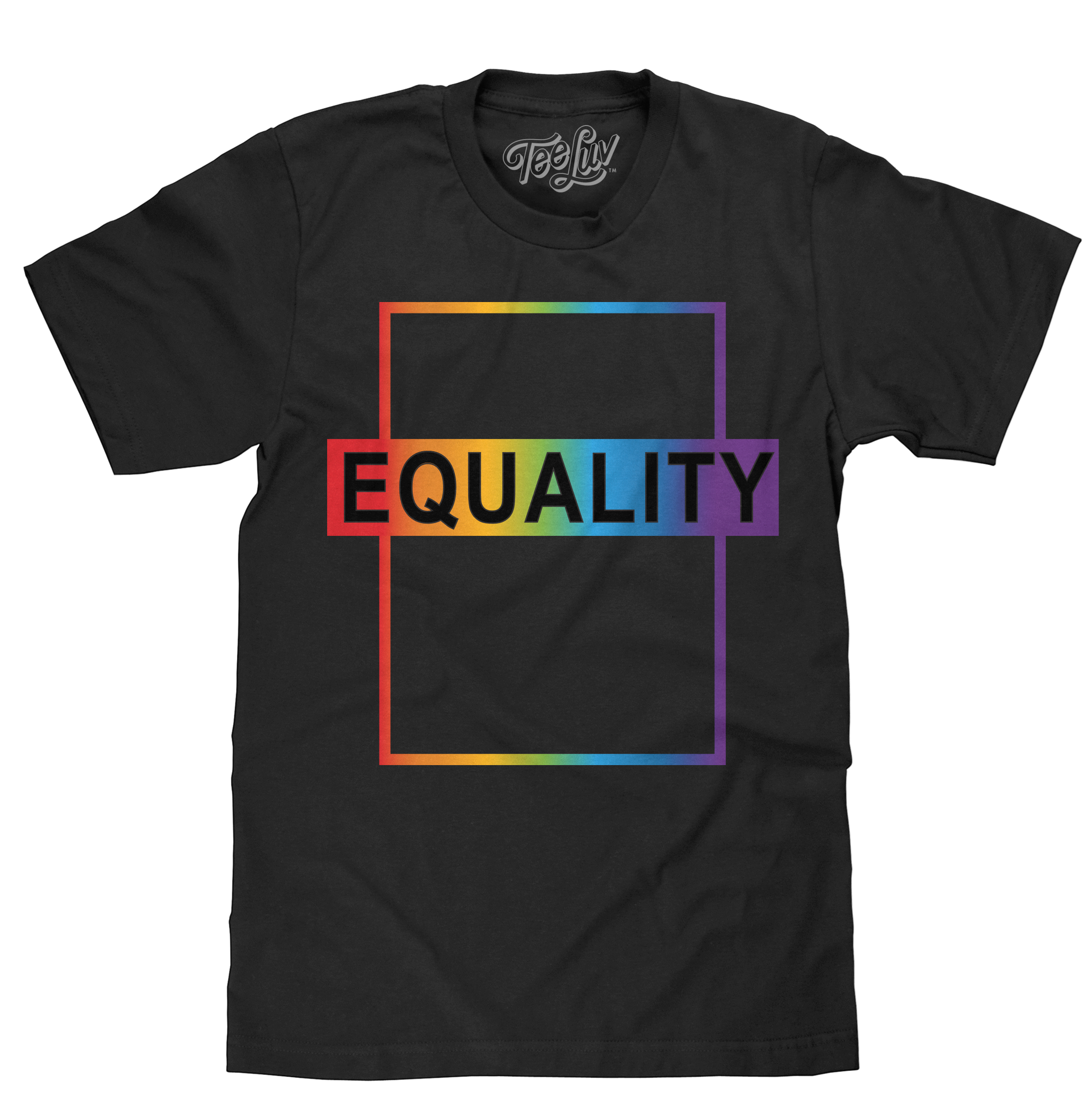 Equality Rainbow T-Shirt - Black