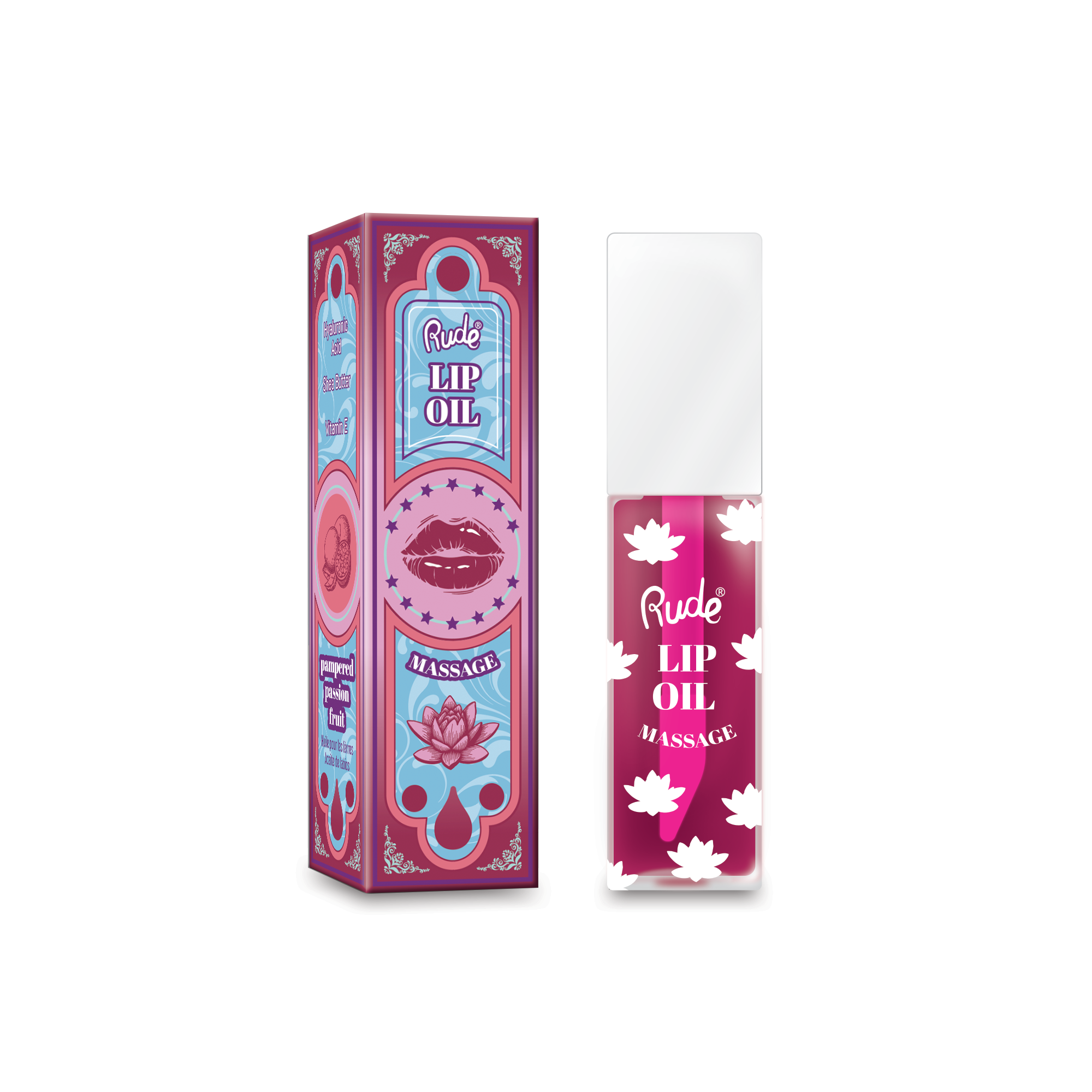 RUDE Lip Oil Massage - Pampered Passionfruit
