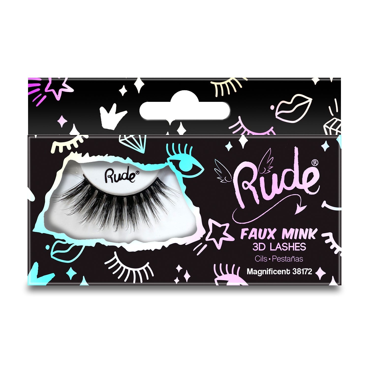 RUDE Essential Faux Mink 3D Lashes - Magnificent