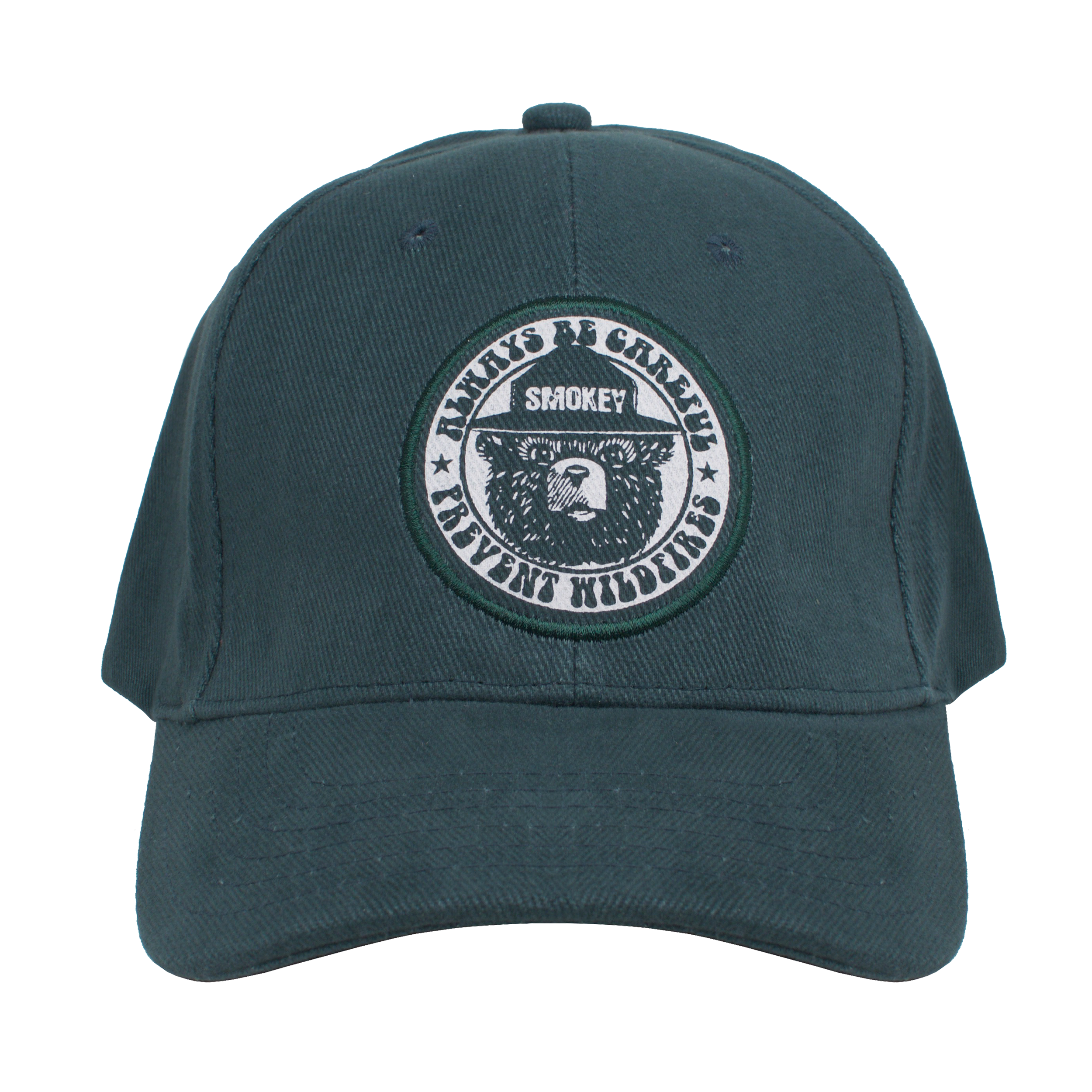Smokey Bear Prevent Wildfires Hat - Forest Green