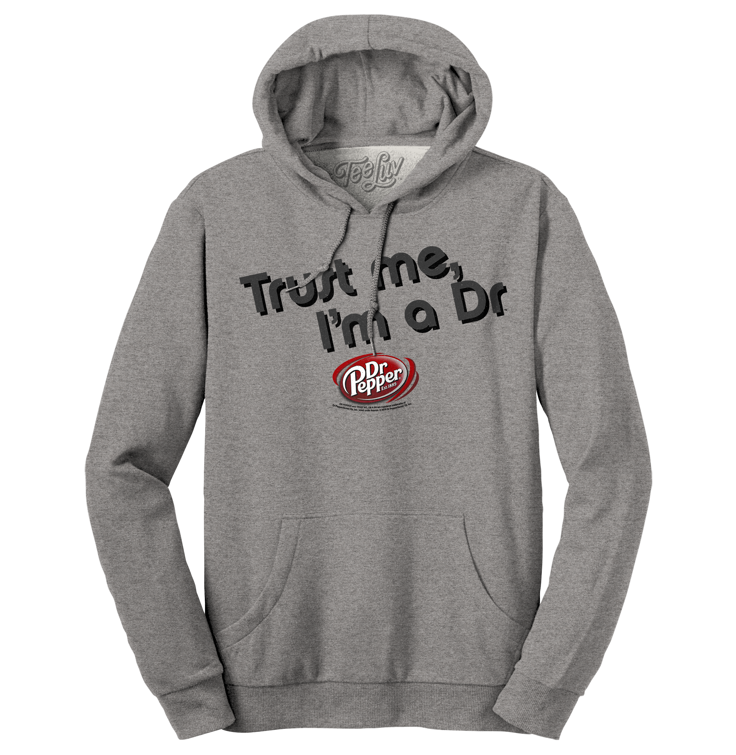 Dr Pepper Trust Me I&amp;#39;m a Dr Hooded Sweatshirt - Oxford Gray