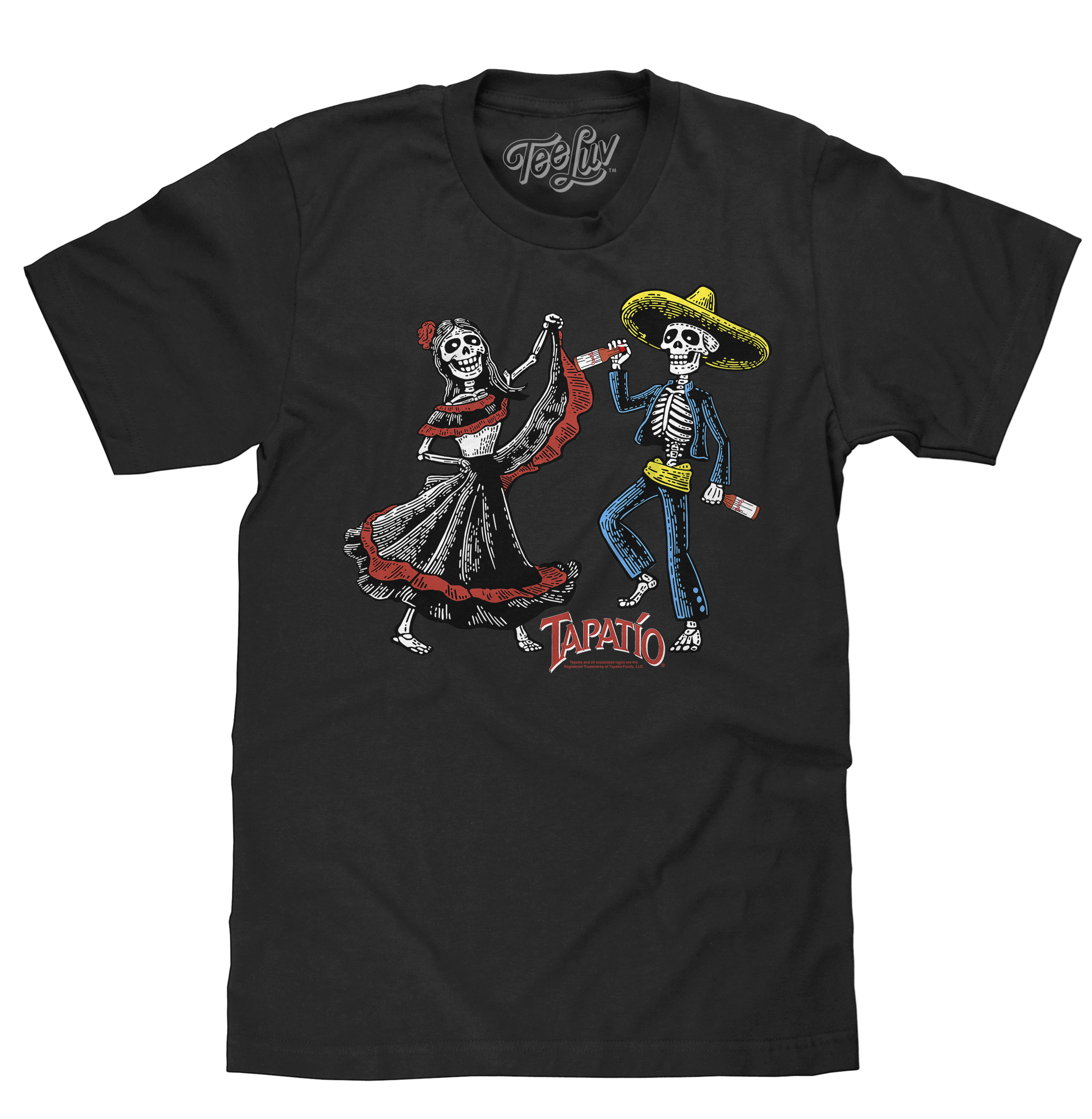 Tapatio Hot Sauce Day Of The Dead T-Shirt - Black